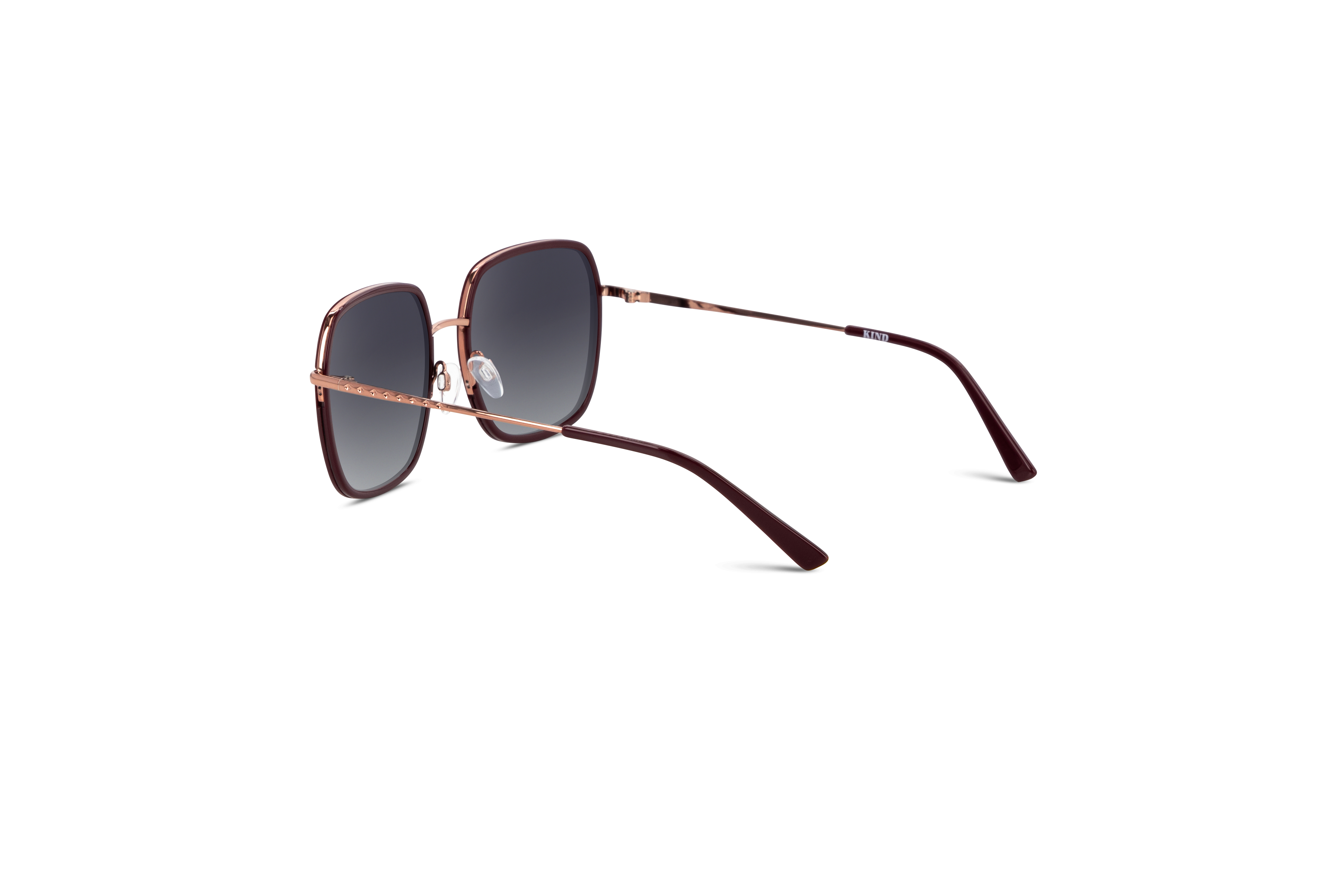 Die Sonnenbrille KIND 882 in Pink mit Innenansicht.