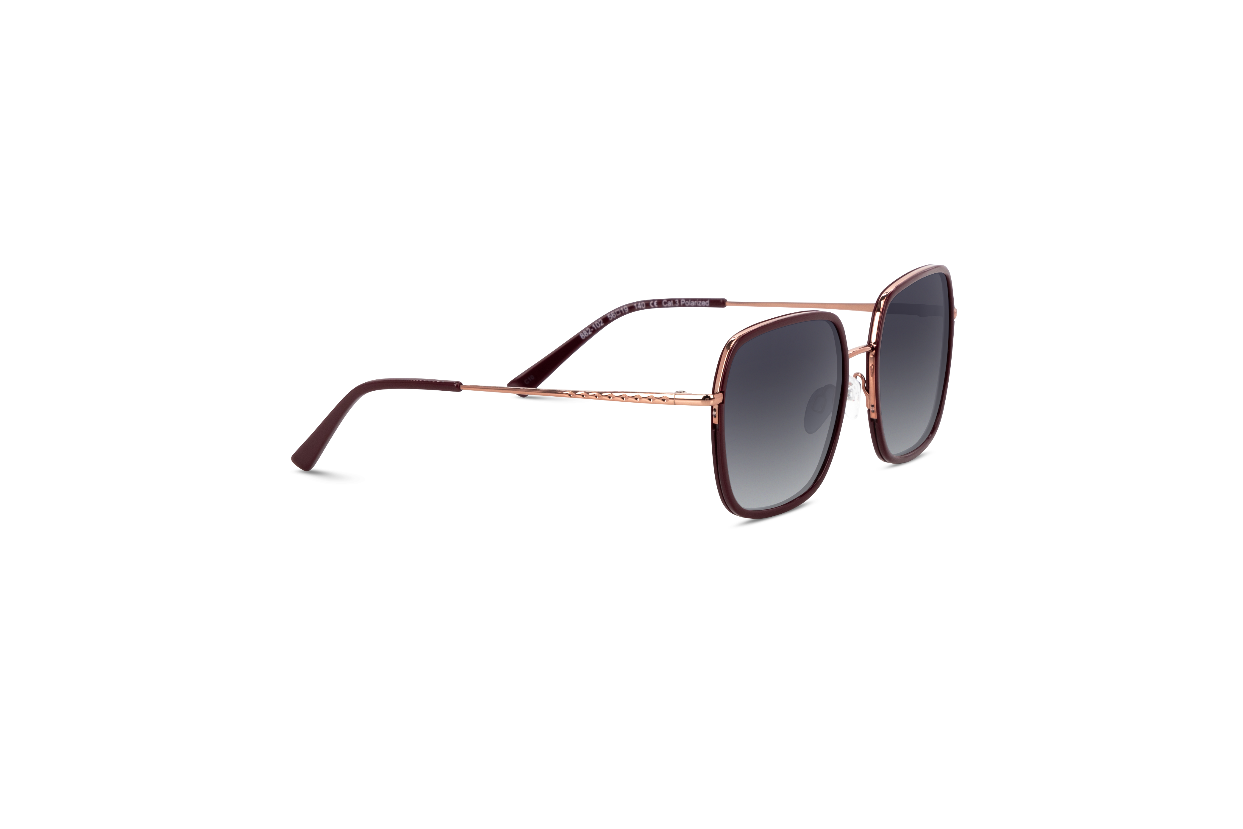 Die Sonnenbrille KIND 882 in Pink mit Seitenansicht.