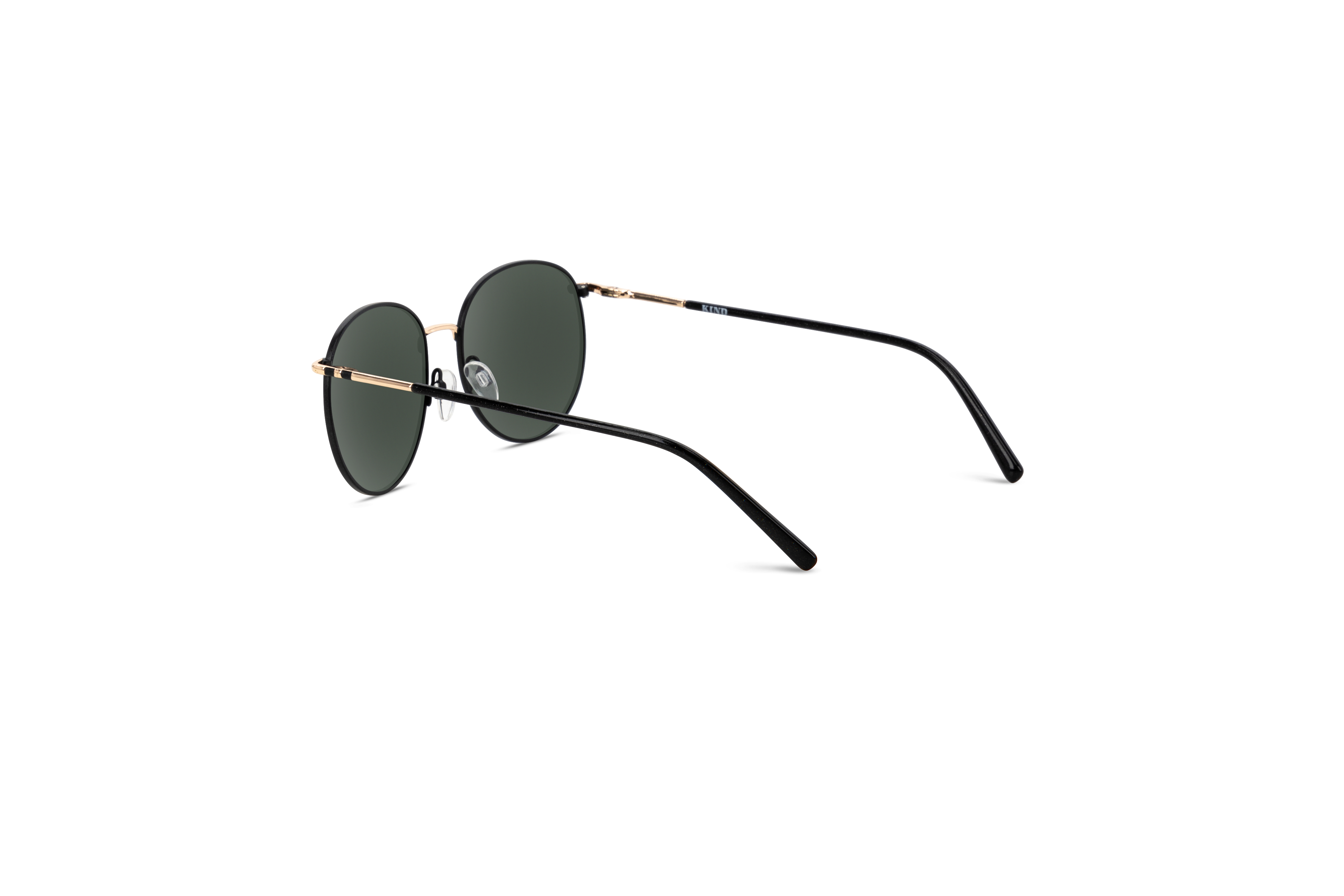 Die Sonnenbrille KIND 888 in Schwarz mit Innenansicht.
