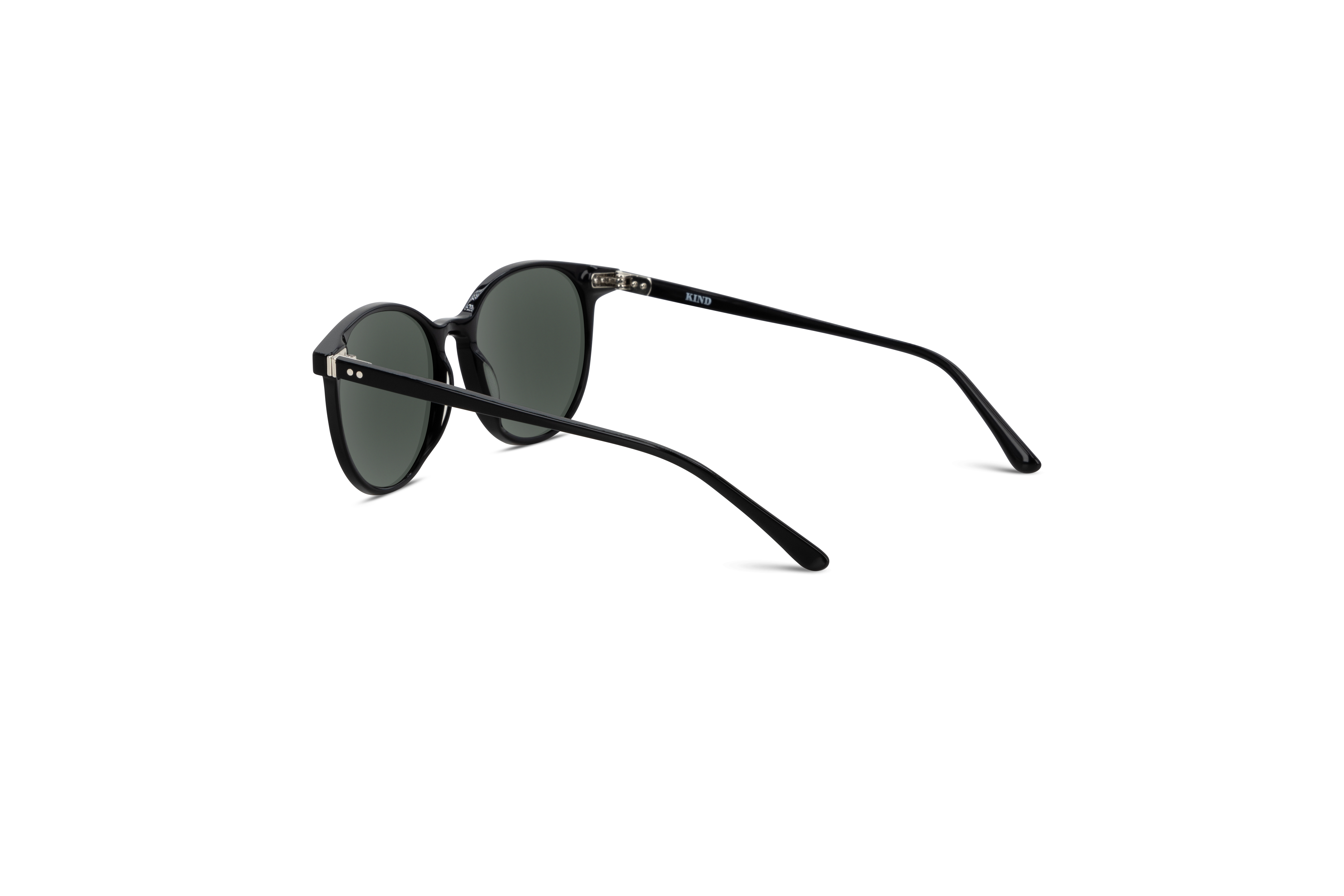 Die Sonnenbrille KIND 912 in Schwarz mit Innenansicht.