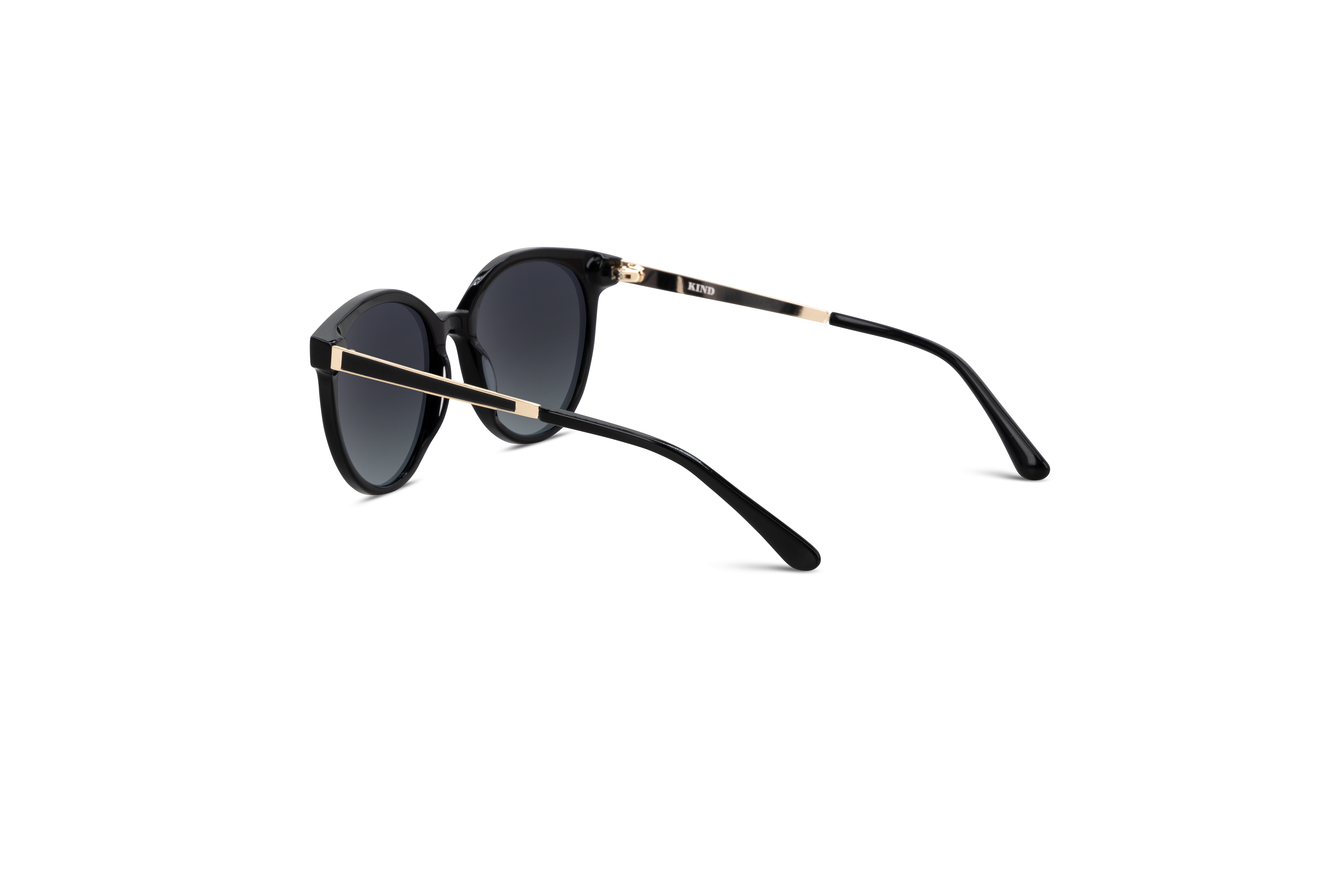 Die Sonnenbrille KIND 924 in Schwarz mit Innenansicht.