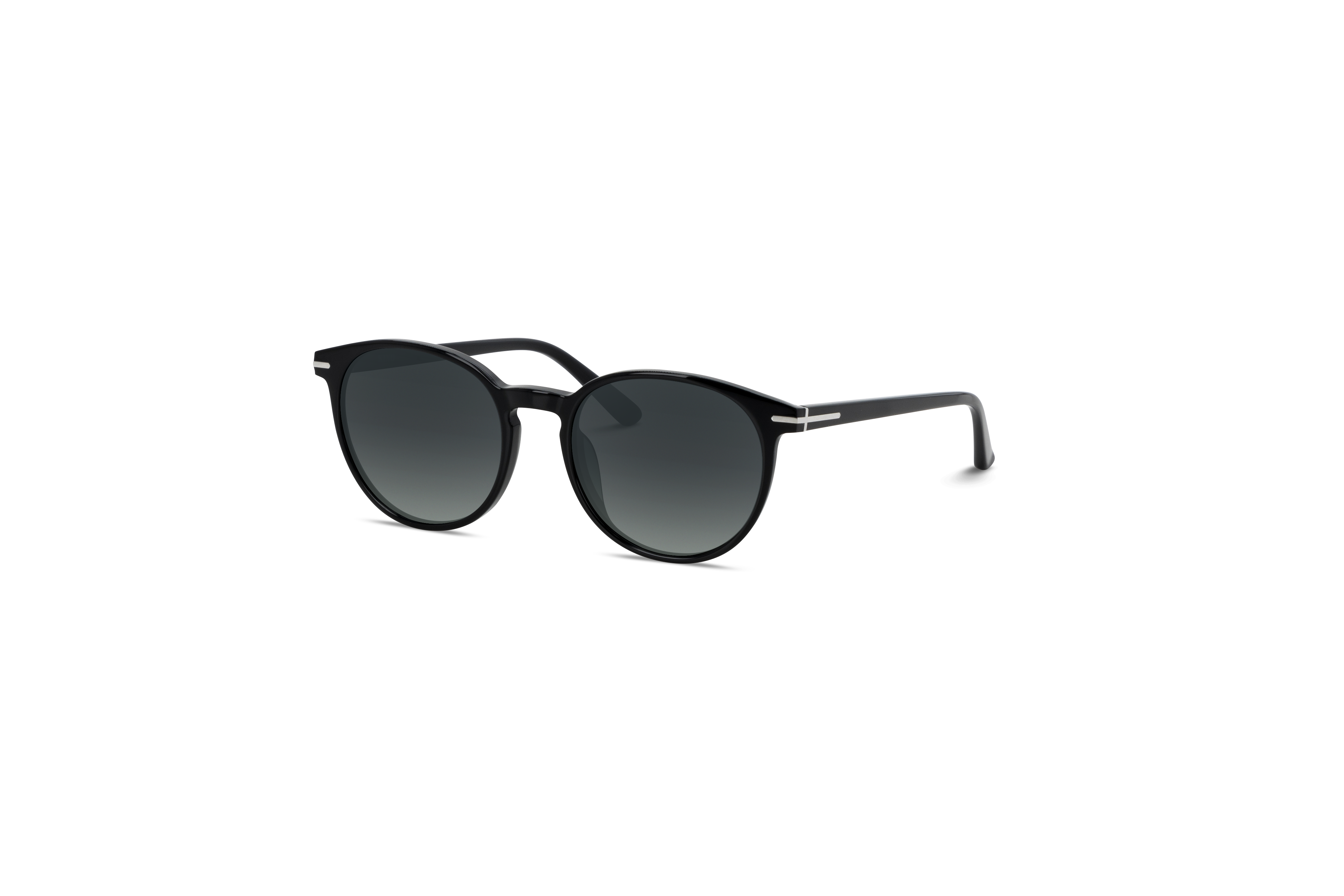 45° Ansicht der Sonnenbrille KIND 914 in Schwarz auf weißem Hintergrund.