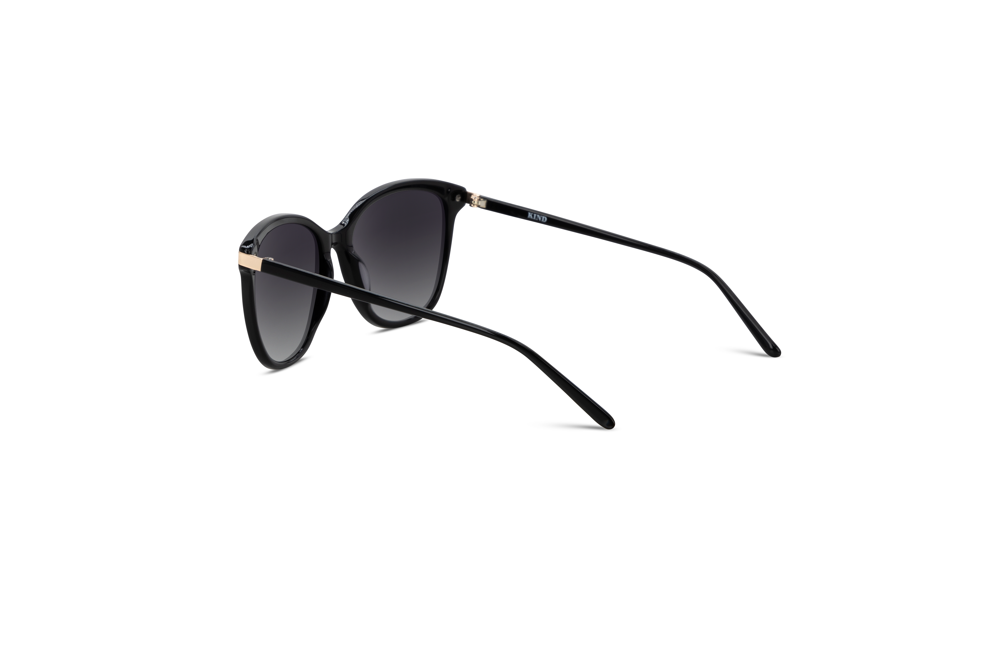 Die Sonnenbrille KIND 918 in Schwarz mit Innenansicht.