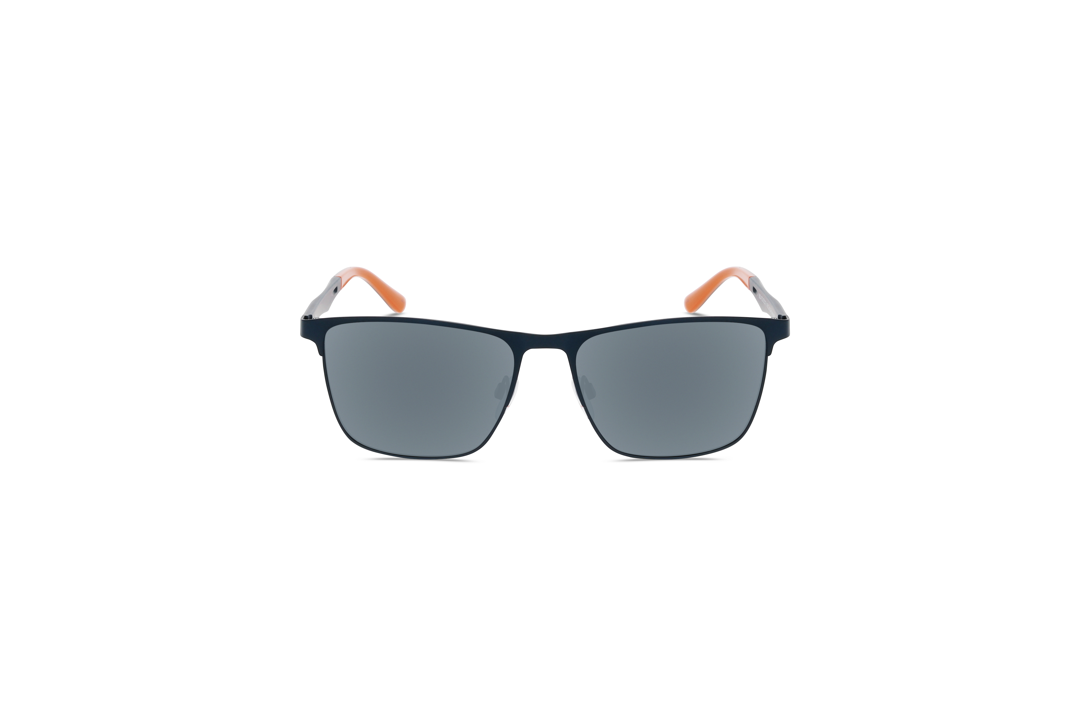 Die Sonnenbrille KIND 883 in Blau auf weißem Hintergrund in Frontalansicht.