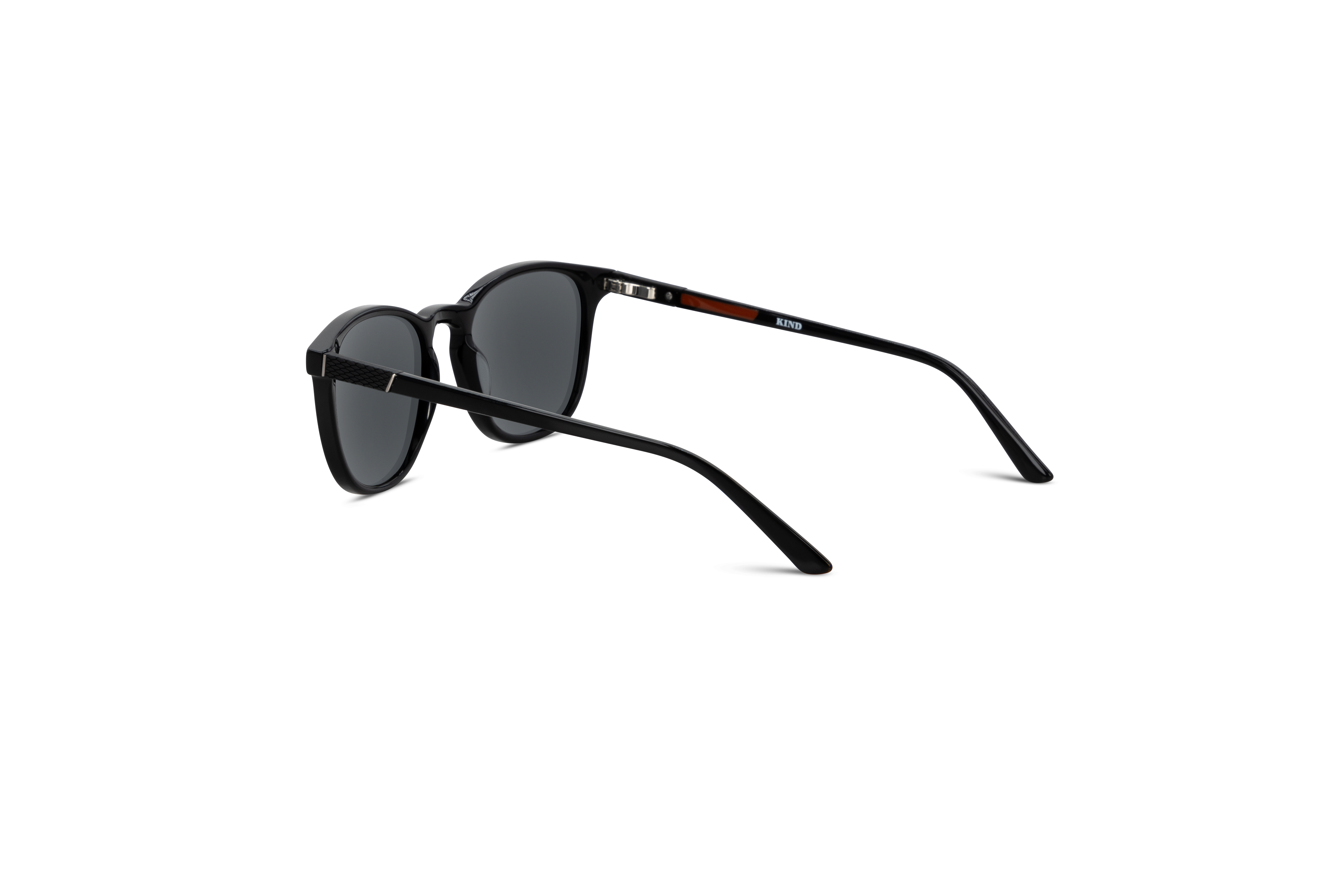Die Sonnenbrille KIND 909 in Schwarz mit Innenansicht.