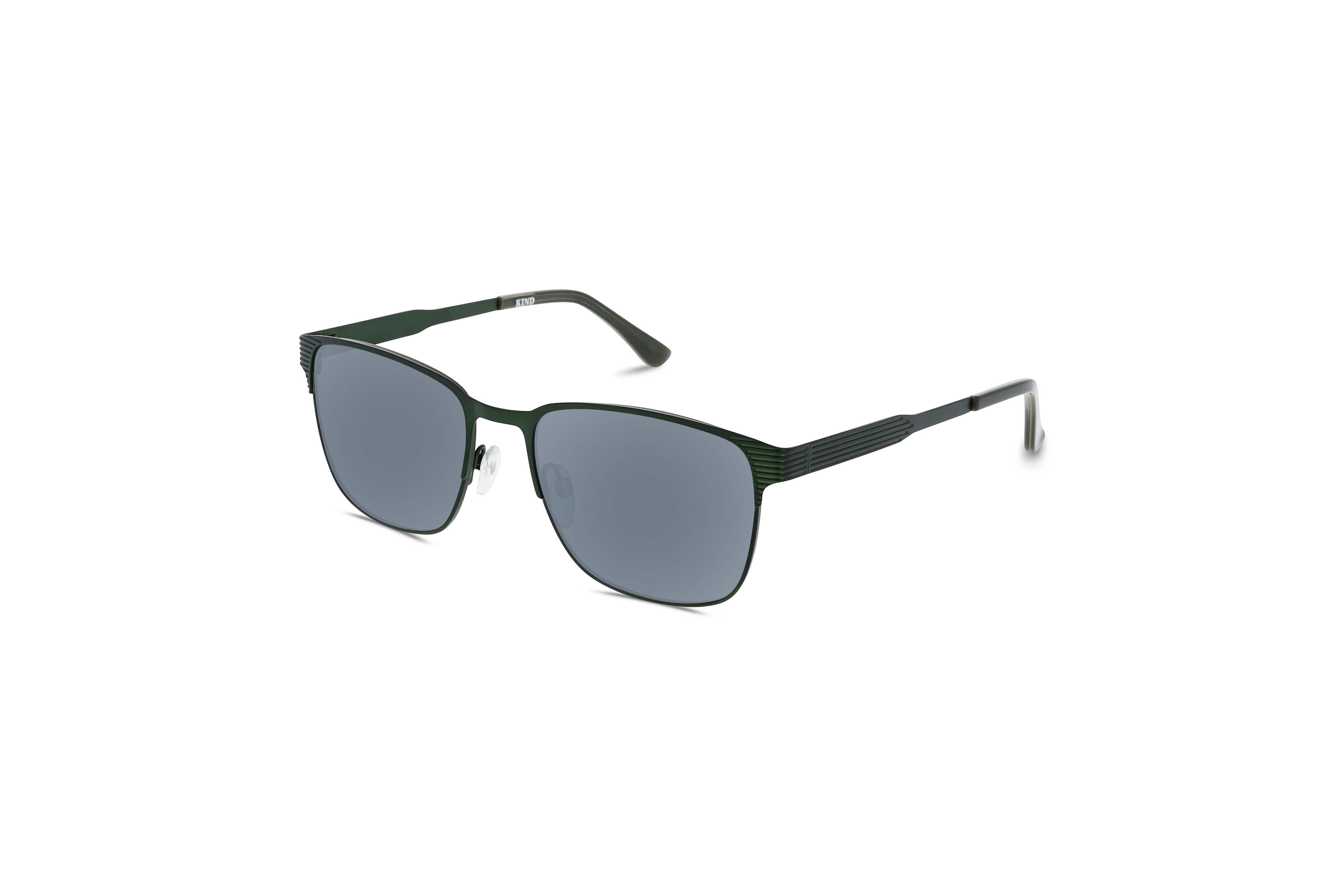 45° Ansicht der Sonnenbrille KIND 951 in Grün auf weißem Hintergrund.