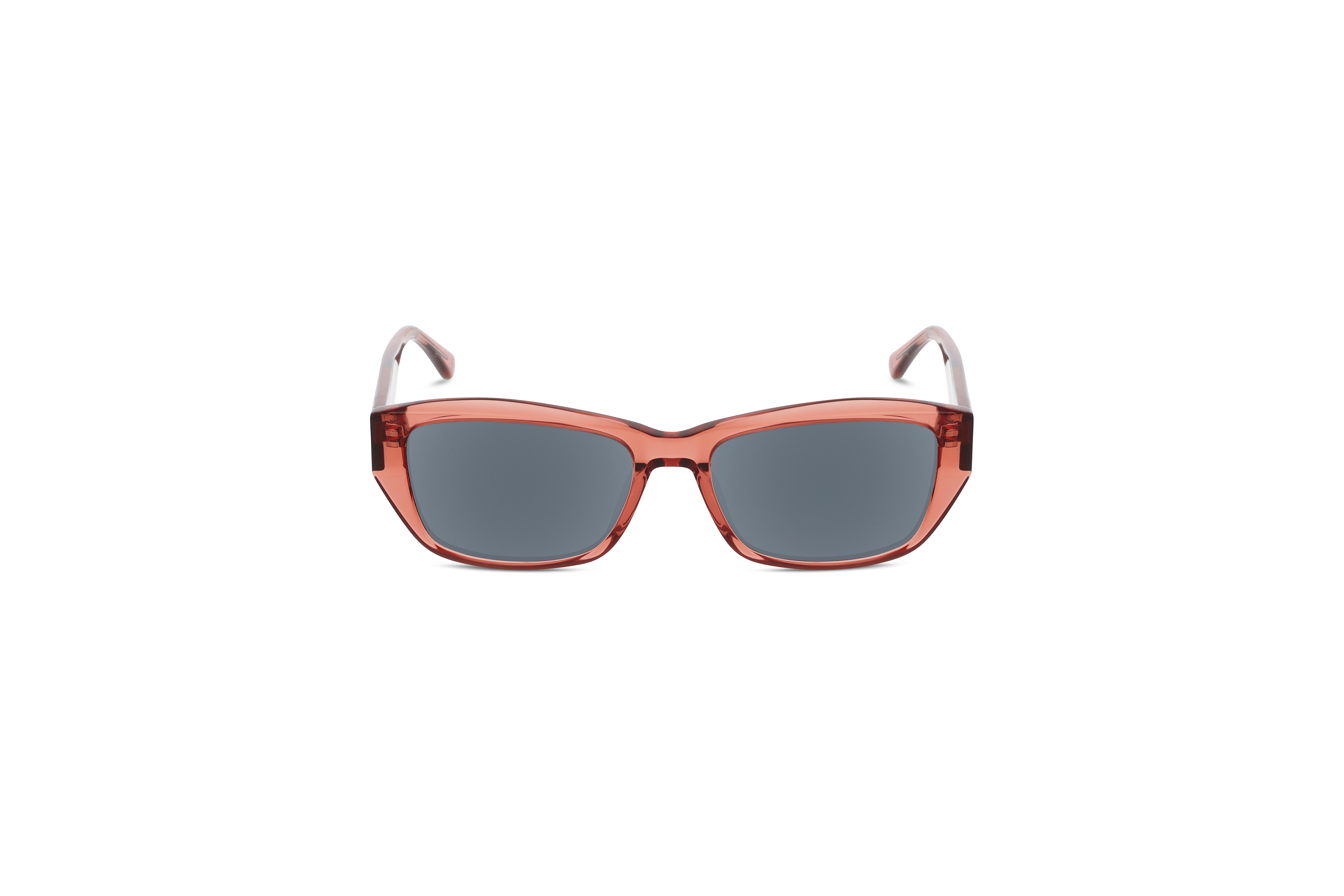 KIND 964 Damen Sonnenbrille mit und ohne Sehstärke / Rot / rechteckig