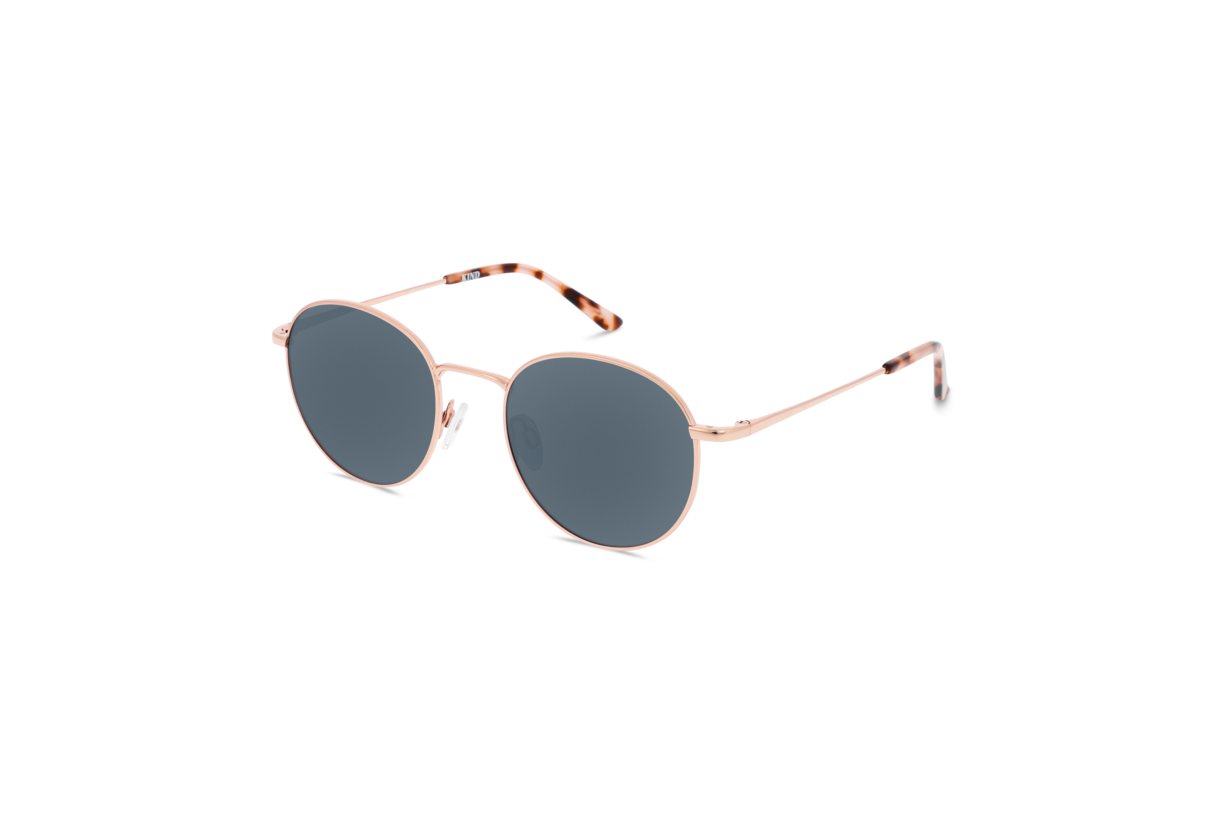 45° Ansicht der Sonnenbrille KIND 970 in Gold auf weißem Hintergrund.