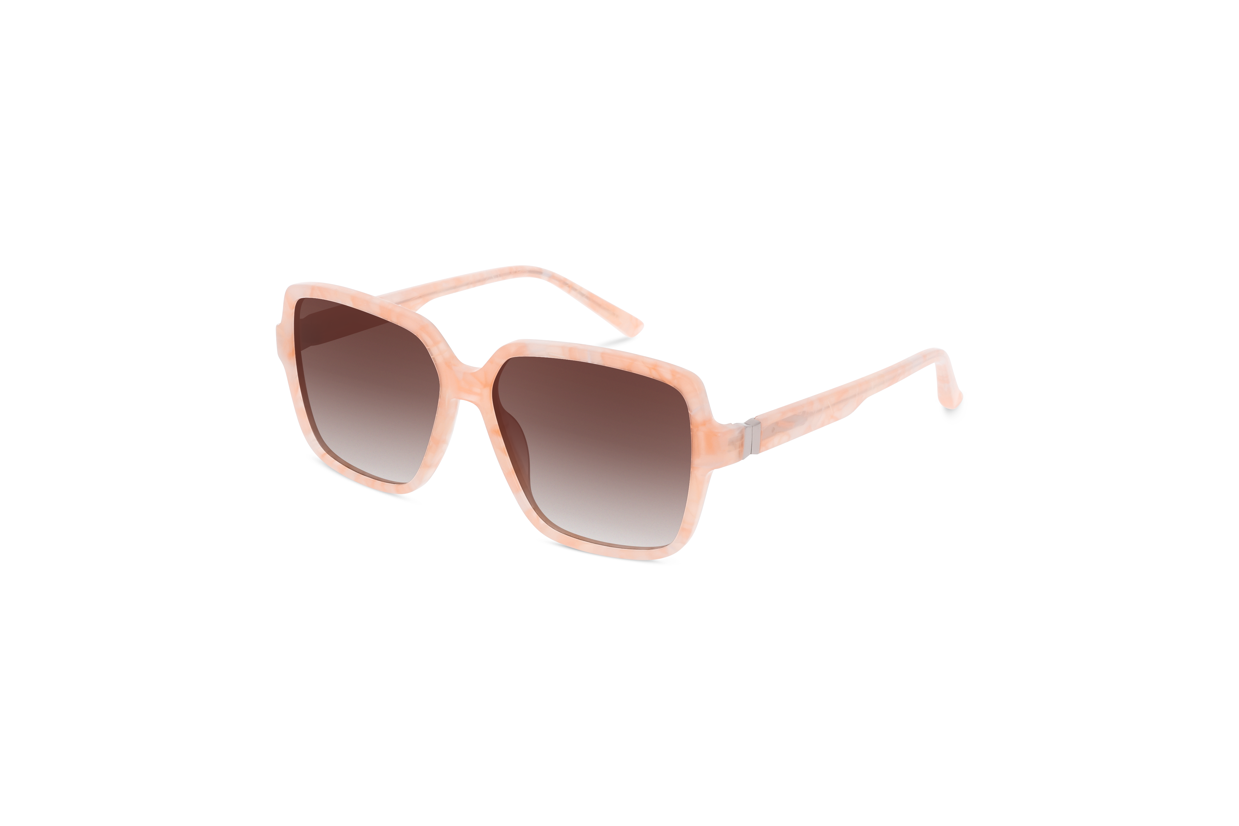 45° Ansicht der Sonnenbrille KIND 948 in Pink auf weißem Hintergrund.