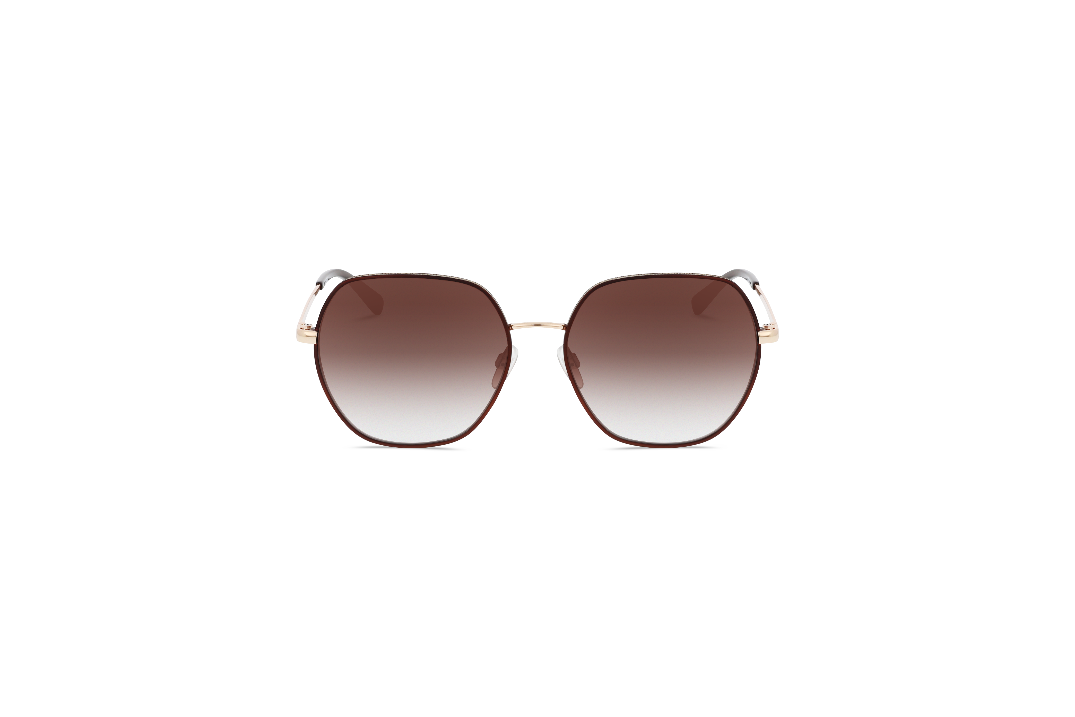KIND 974 Damen Sonnenbrille mit und ohne Sehstärke / Rot / rechteckig
