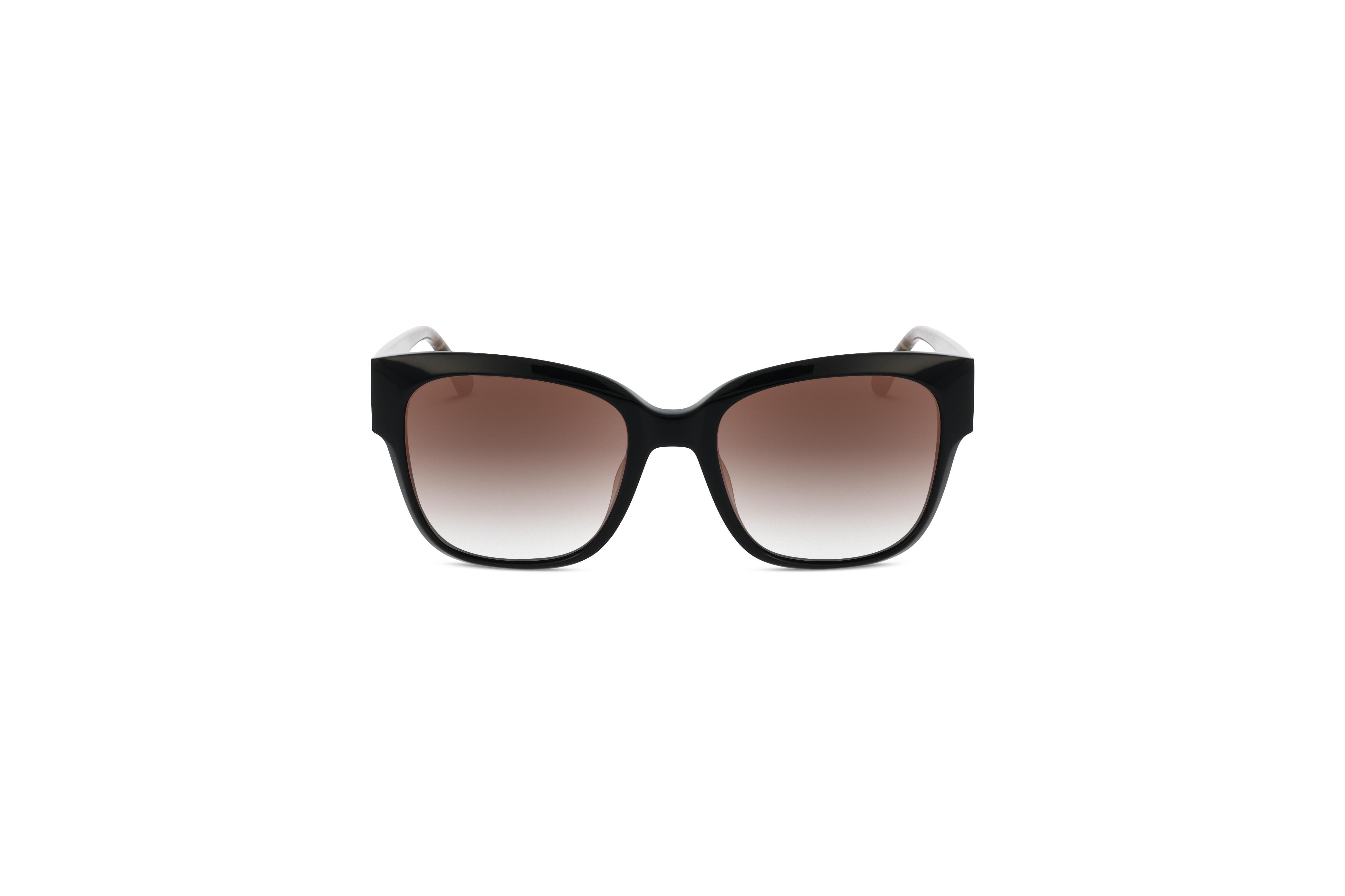 Die Sonnenbrille KIND 992 in Braun auf weißem Hintergrund in Frontalansicht.