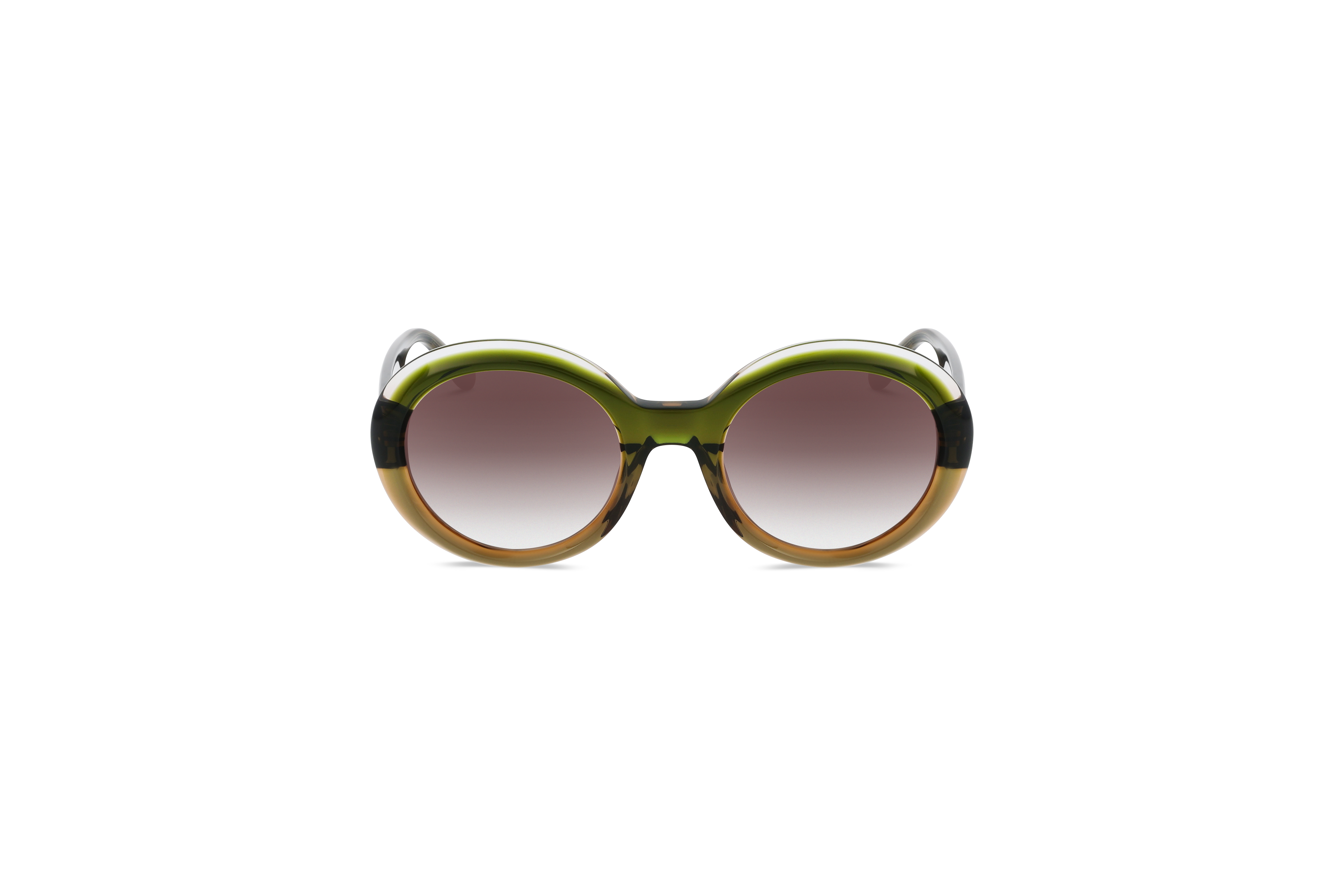 Die Sonnenbrille KIND 994 in Transparent auf weißem Hintergrund in Frontalansicht.