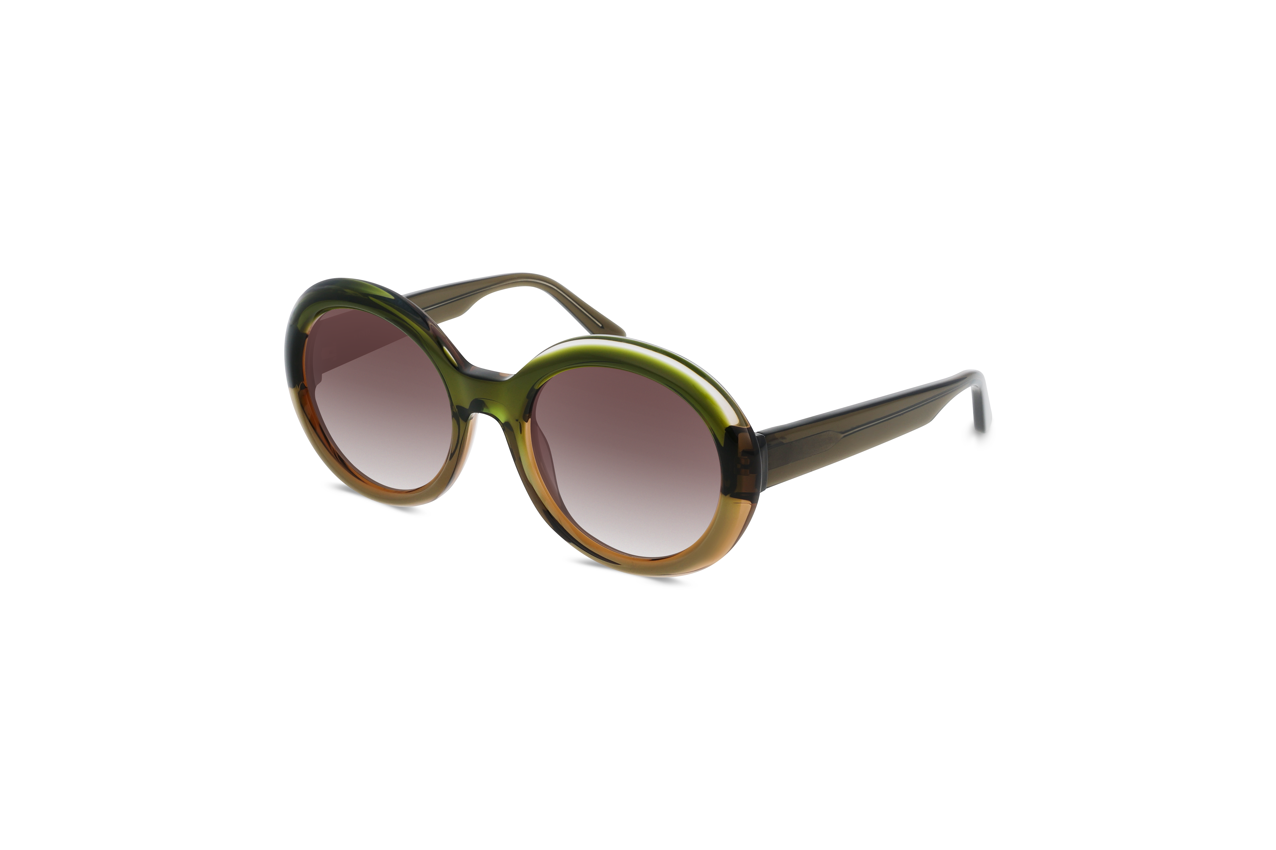 45° Ansicht der Sonnenbrille KIND 994 in Transparent auf weißem Hintergrund.