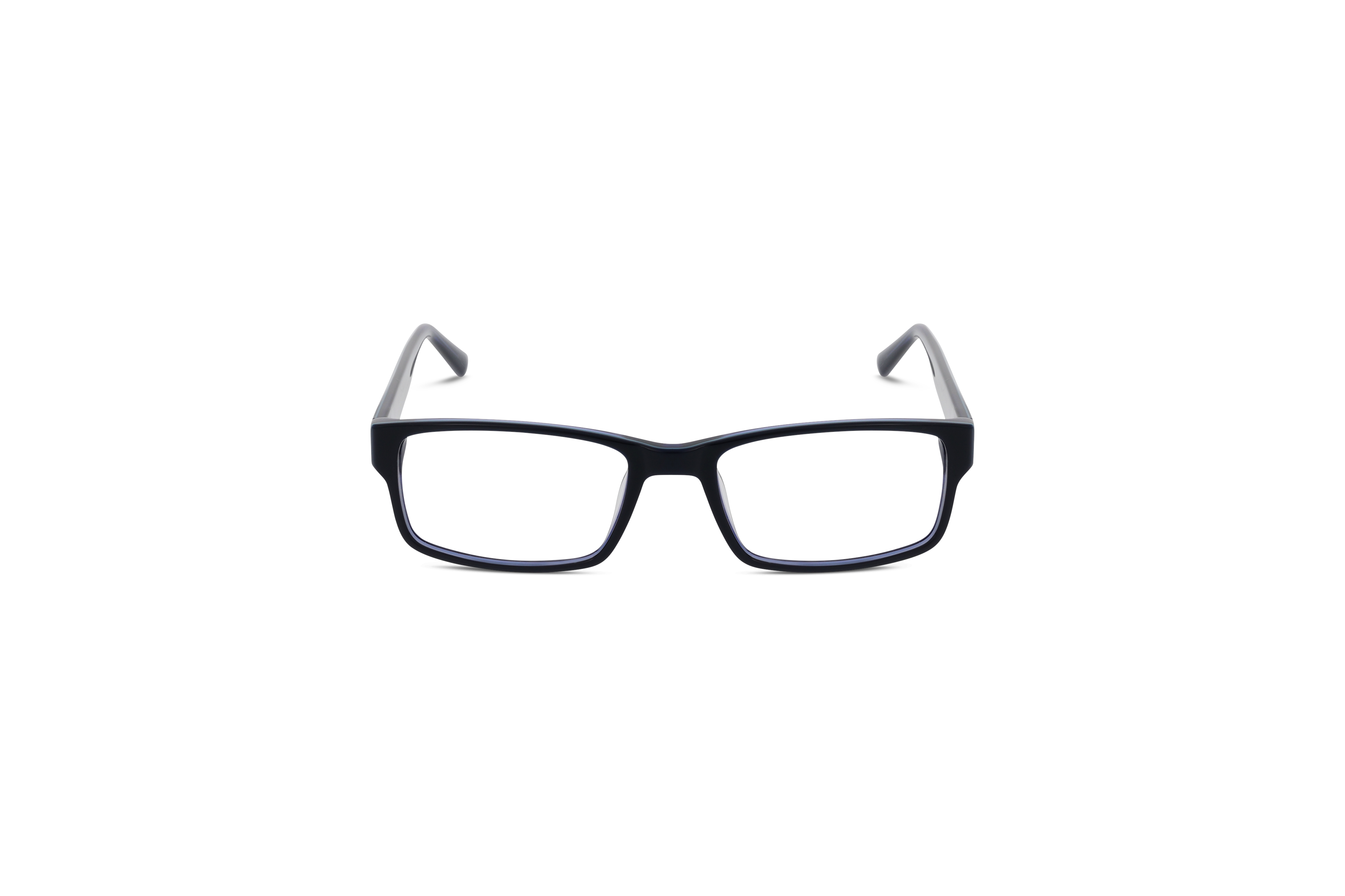 Die Brille KIND 4716481 V25 in Blau auf weißem Hintergrund in Frontalansicht.