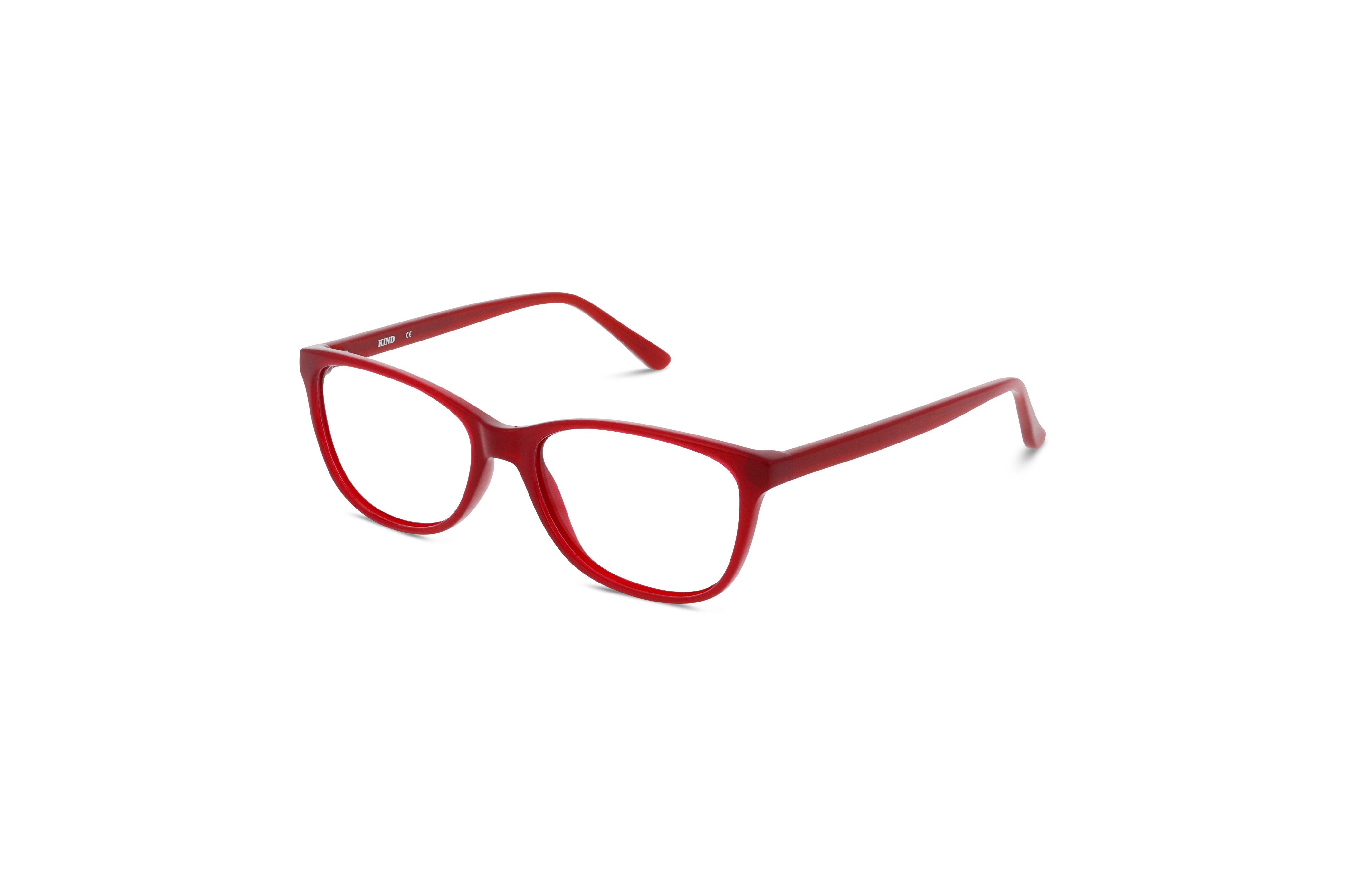 45° Ansicht der Brille KIND 4716944 V25 in Rot auf weißem Hintergrund.