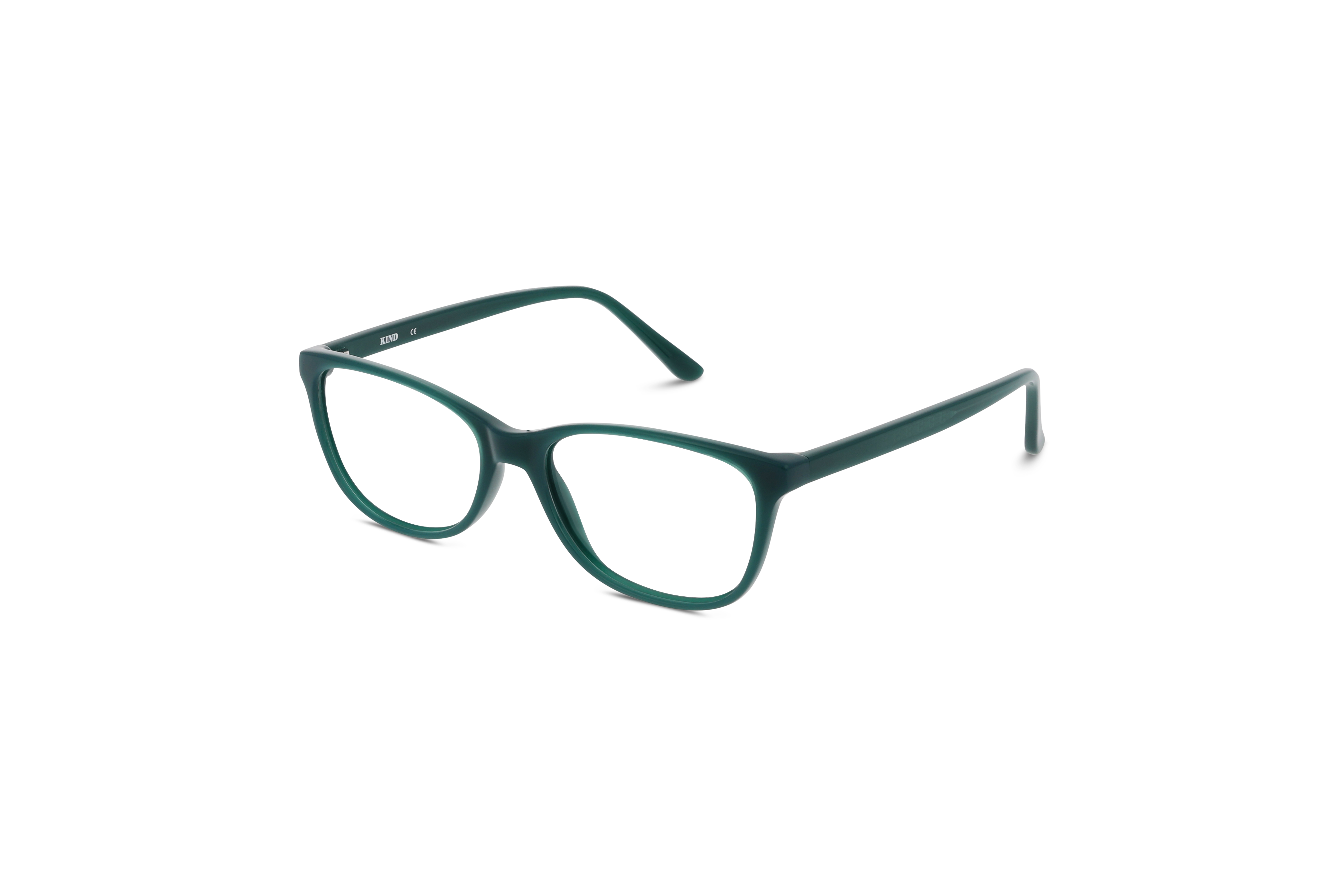 45° Ansicht der Brille KIND 4716944 V25 in Türkis auf weißem Hintergrund.