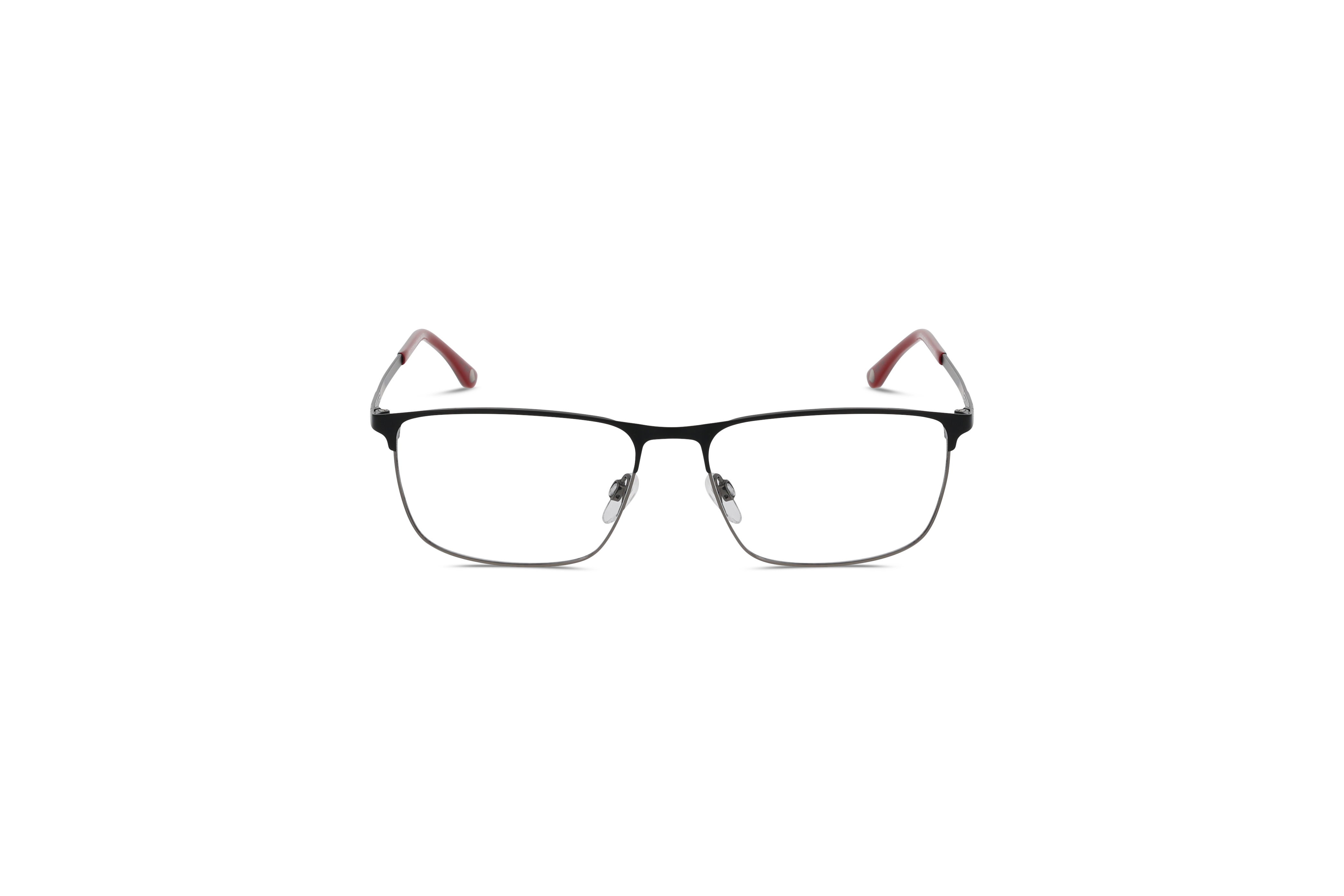 Die Brille KIND 4714631 V25 in Schwarz auf weißem Hintergrund in Frontalansicht.