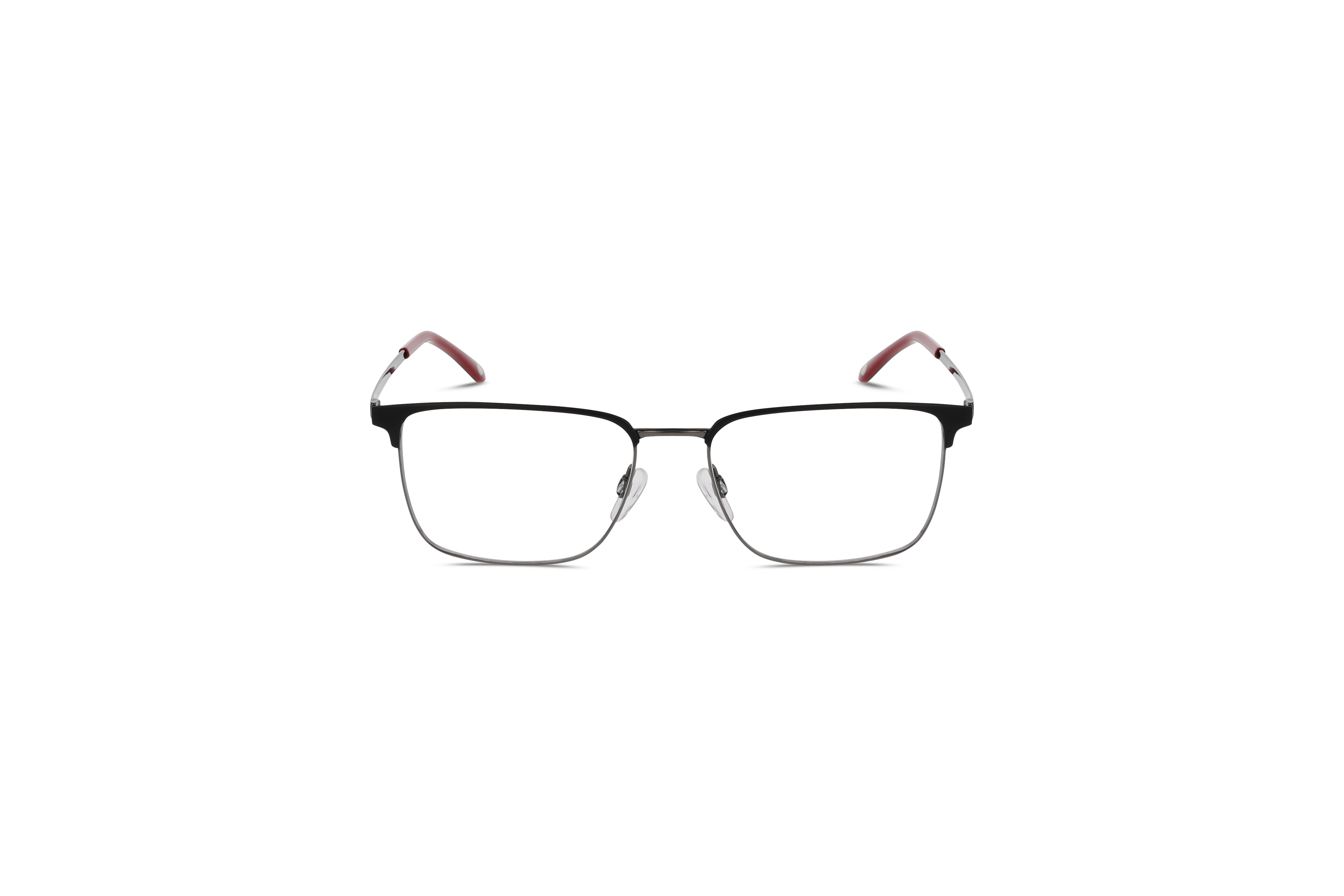 Die Brille KIND 4714647 V25 in Schwarz auf weißem Hintergrund in Frontalansicht.