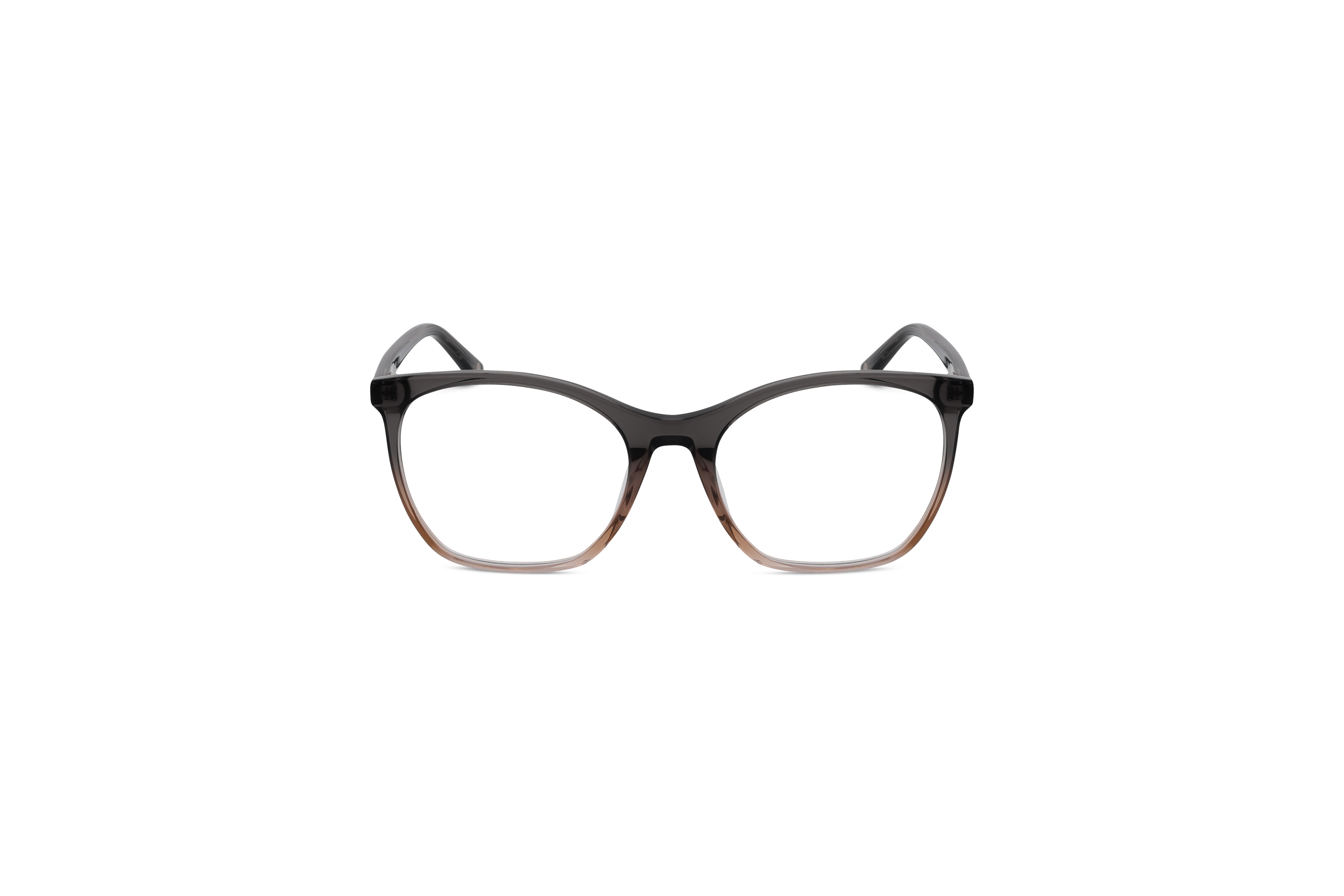 Die Brille KIND 4716896 V25 in Grau auf weißem Hintergrund in Frontalansicht.