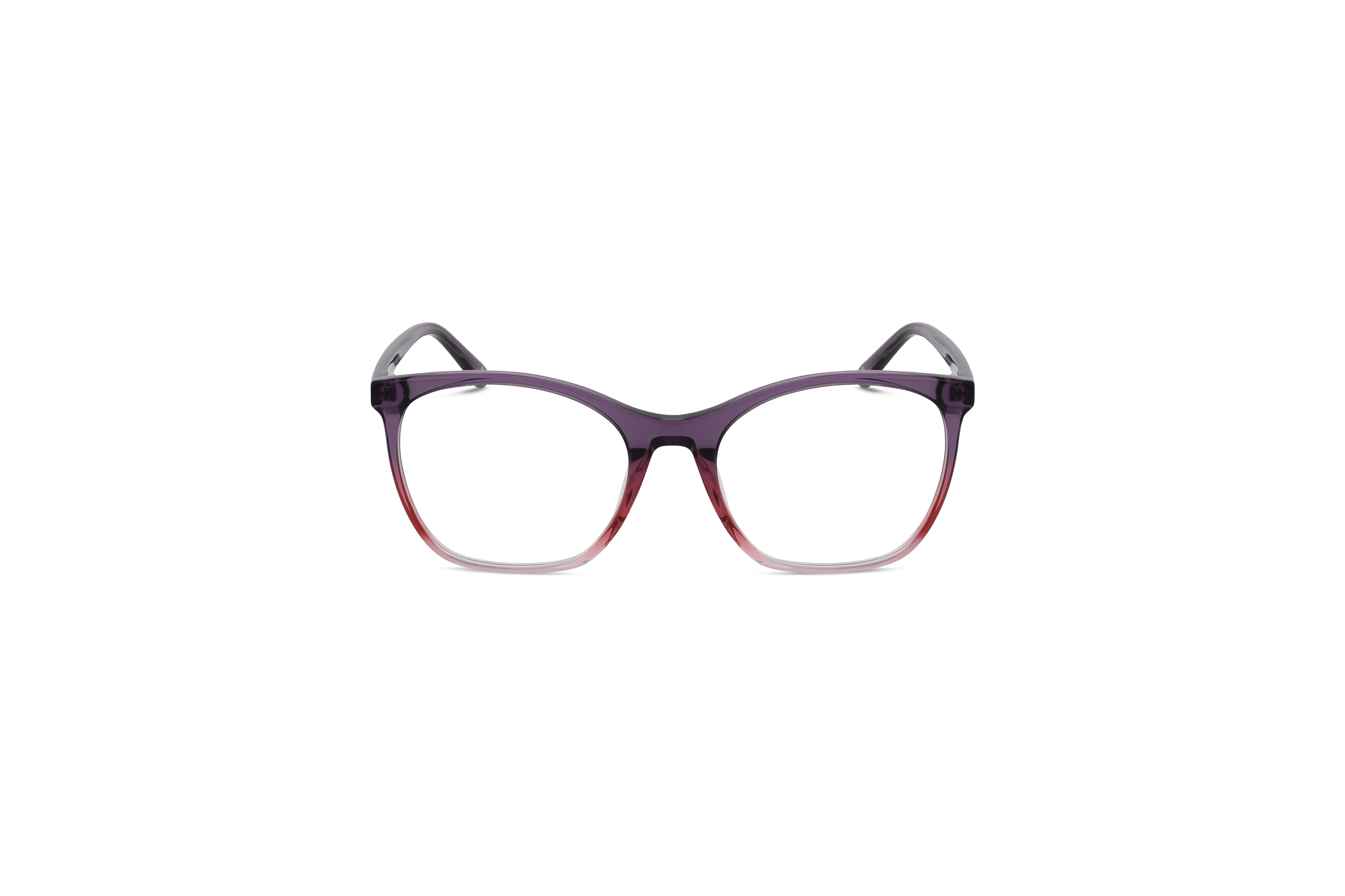 Die Brille KIND 4716896 V25 in Violett auf weißem Hintergrund in Frontalansicht.