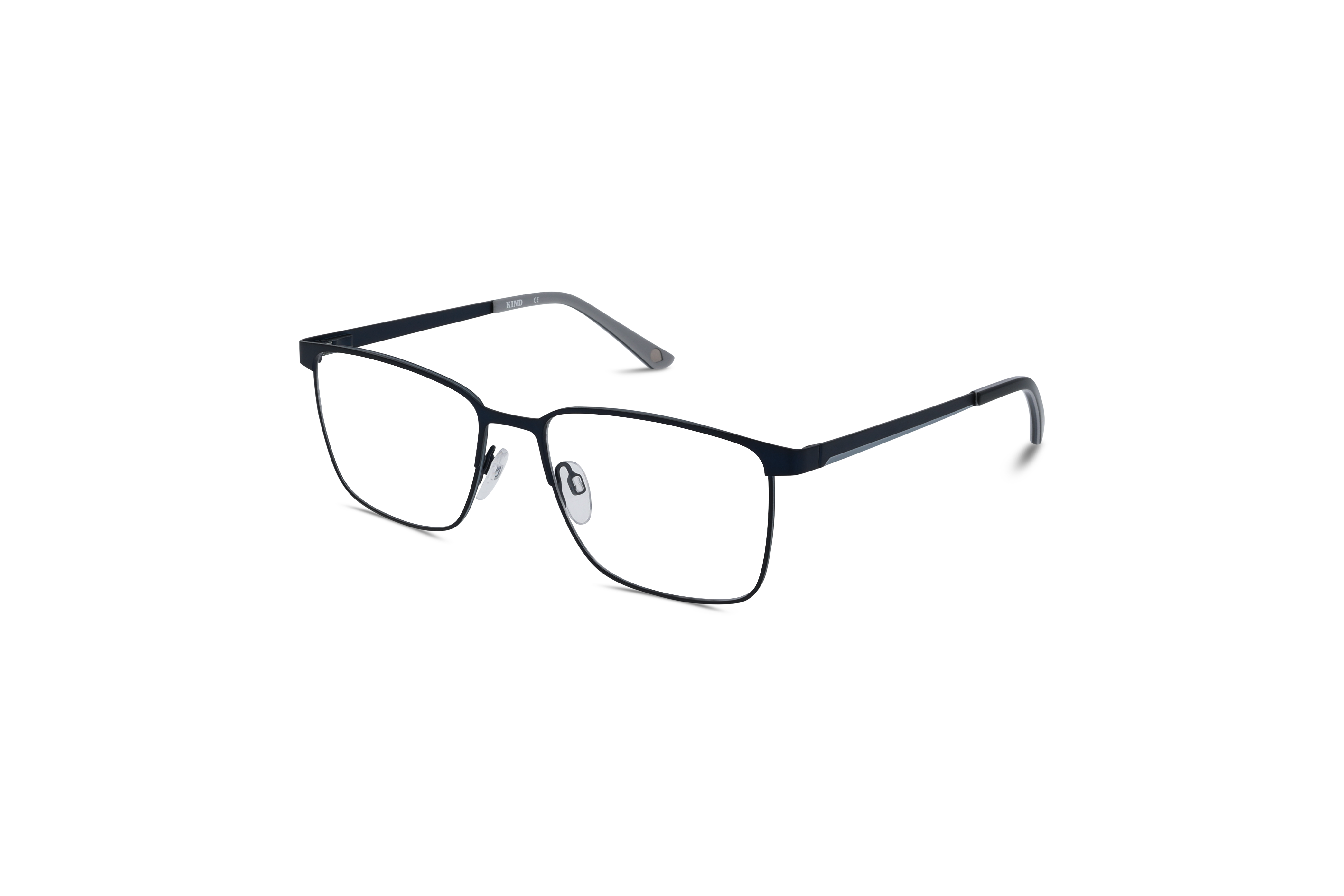 45° Ansicht der Brille KIND 4712537 V25 in Blau auf weißem Hintergrund.