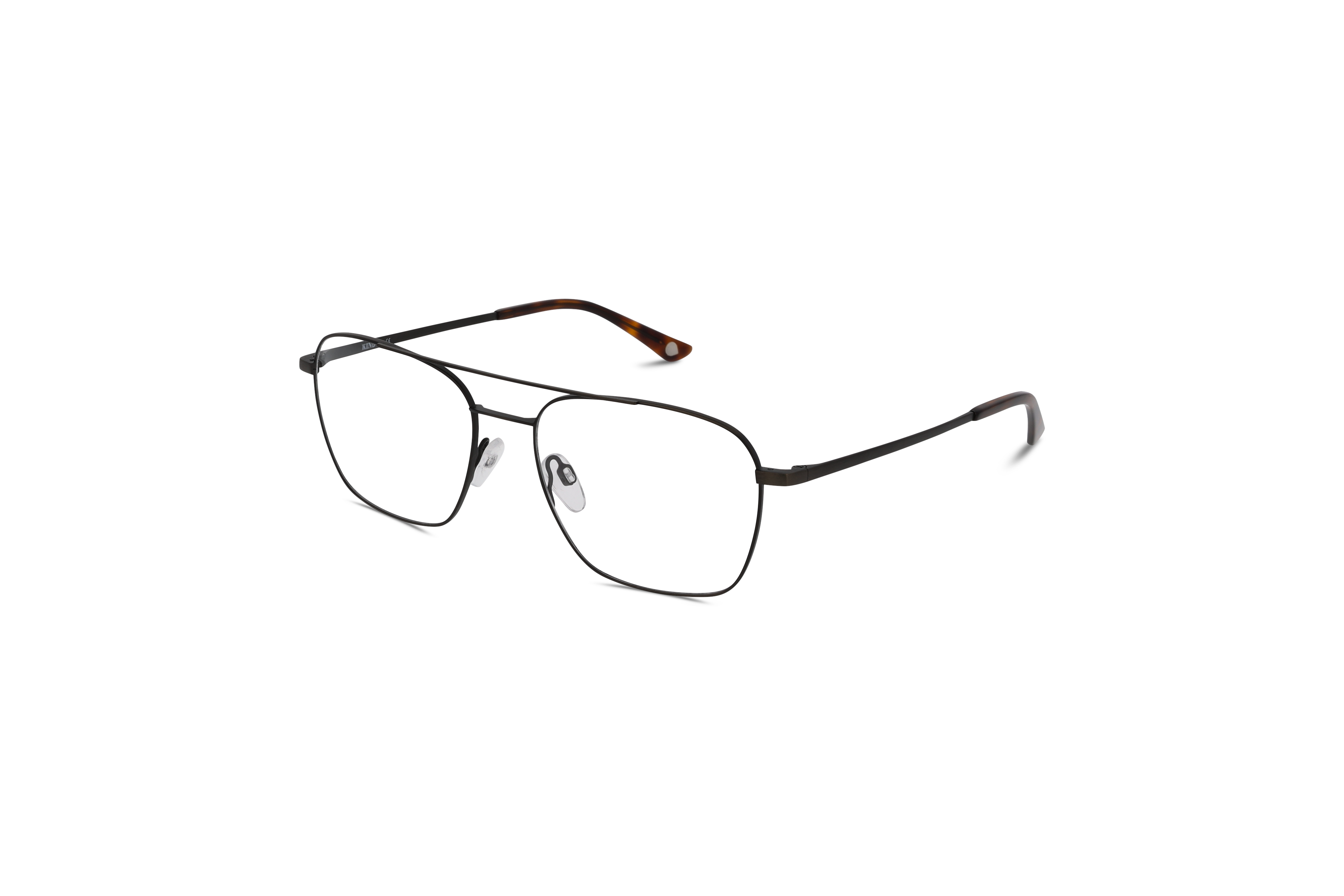 45° Ansicht der Brille KIND 4712515 V25 in Silber auf weißem Hintergrund.