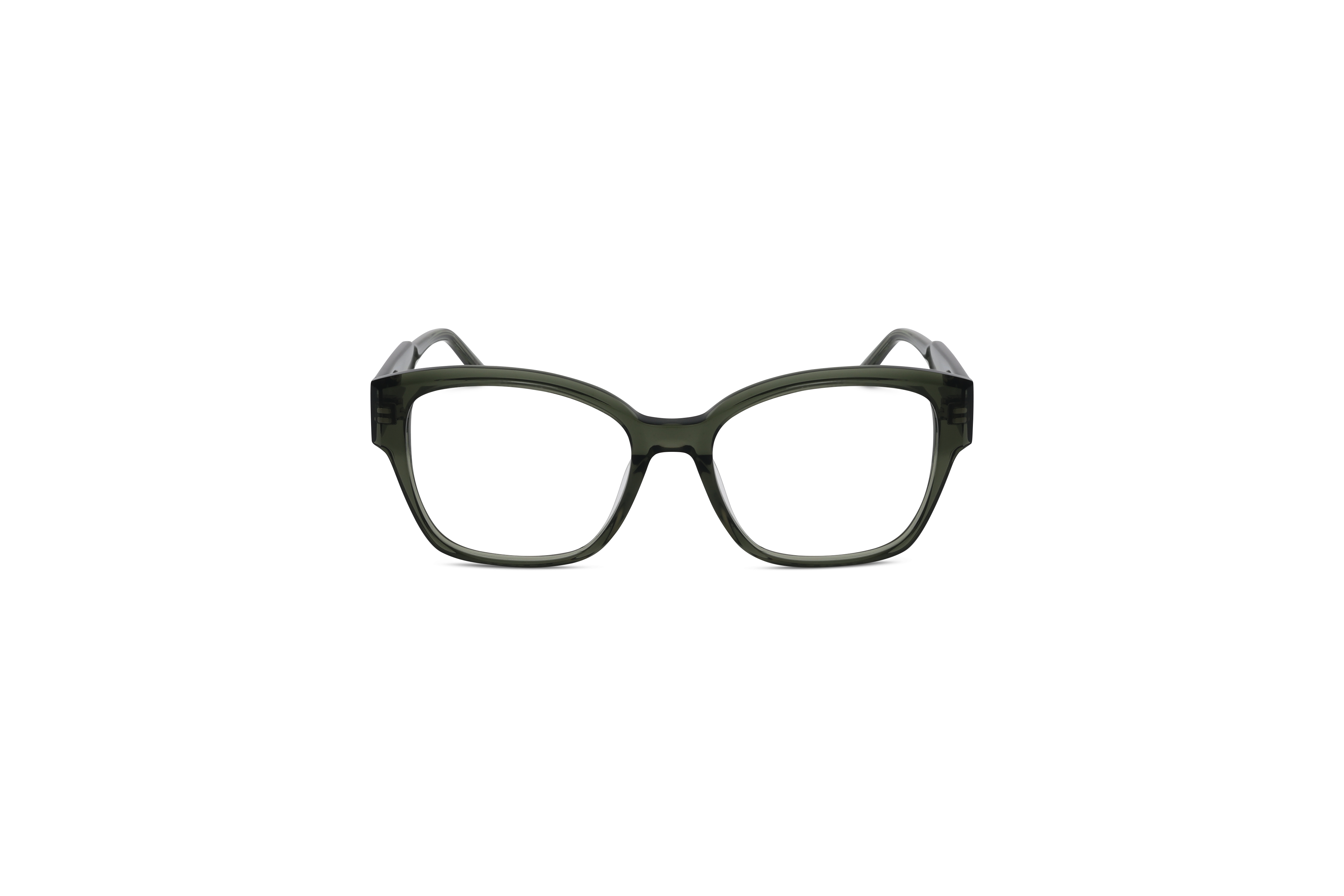 Die Brille KIND 4716888 V25 in Grün auf weißem Hintergrund in Frontalansicht.