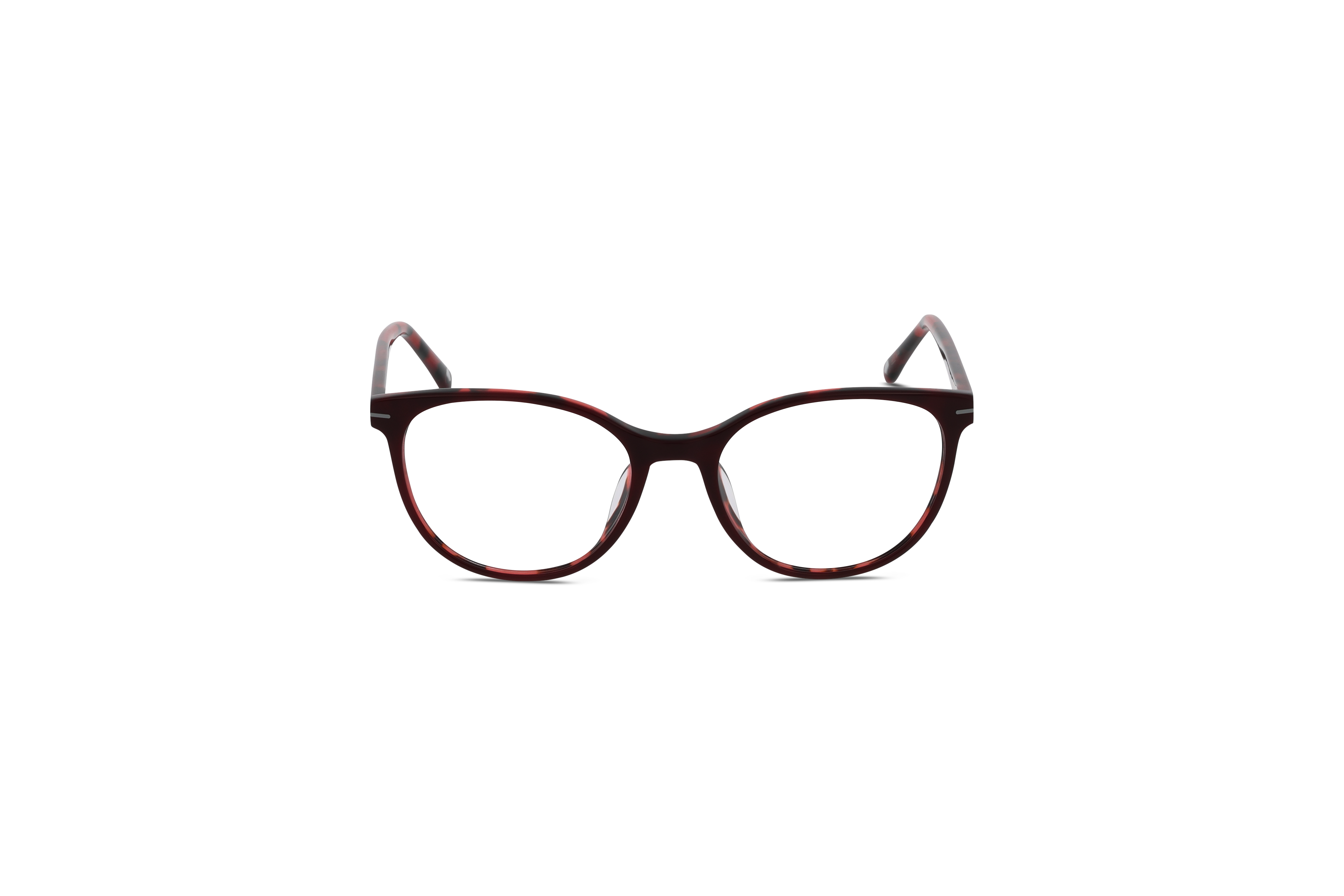 Die Brille KIND 4716942 V25 in Rot auf weißem Hintergrund in Frontalansicht.