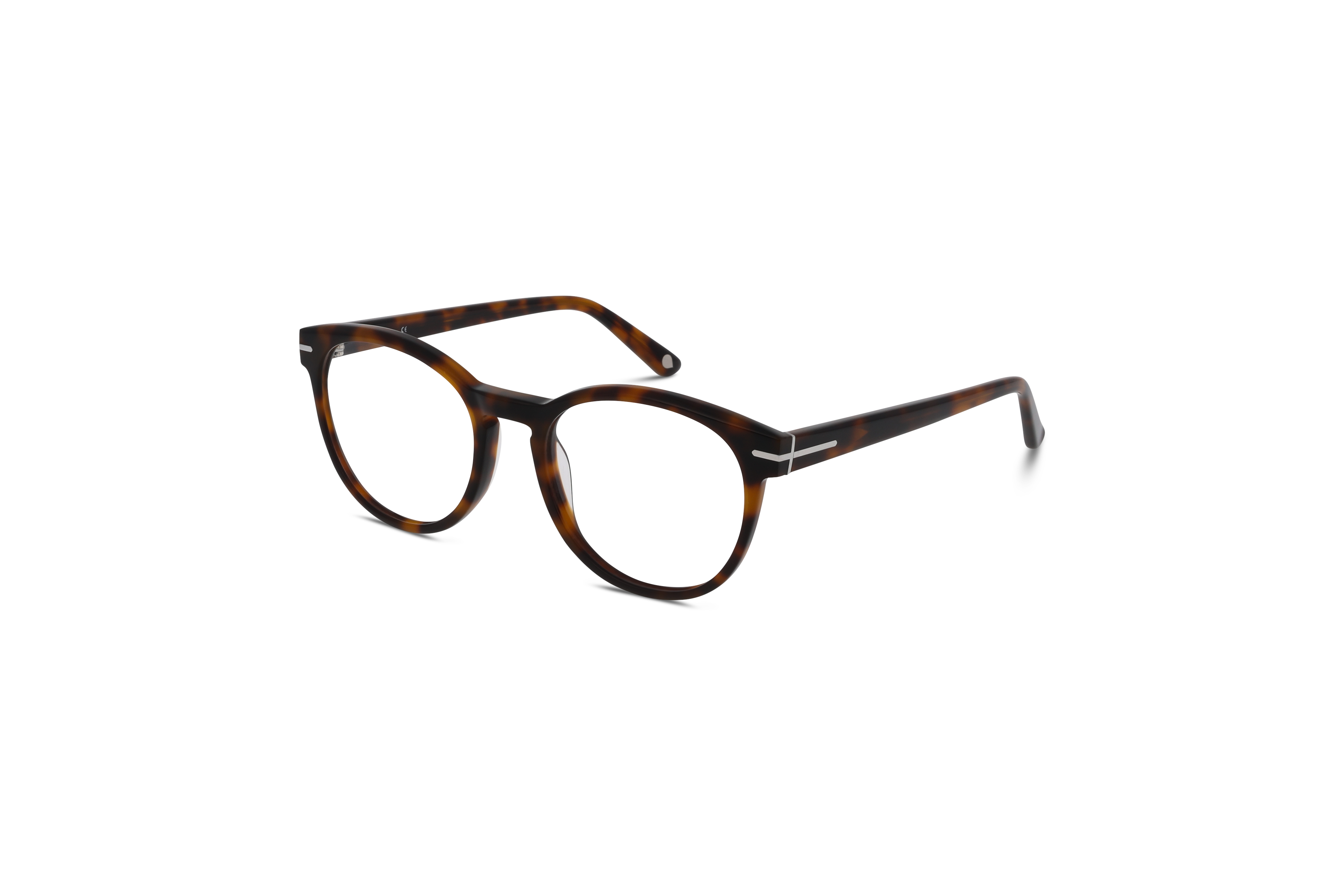 45° Ansicht der Brille KIND 4716553 V25 in Havanna auf weißem Hintergrund.