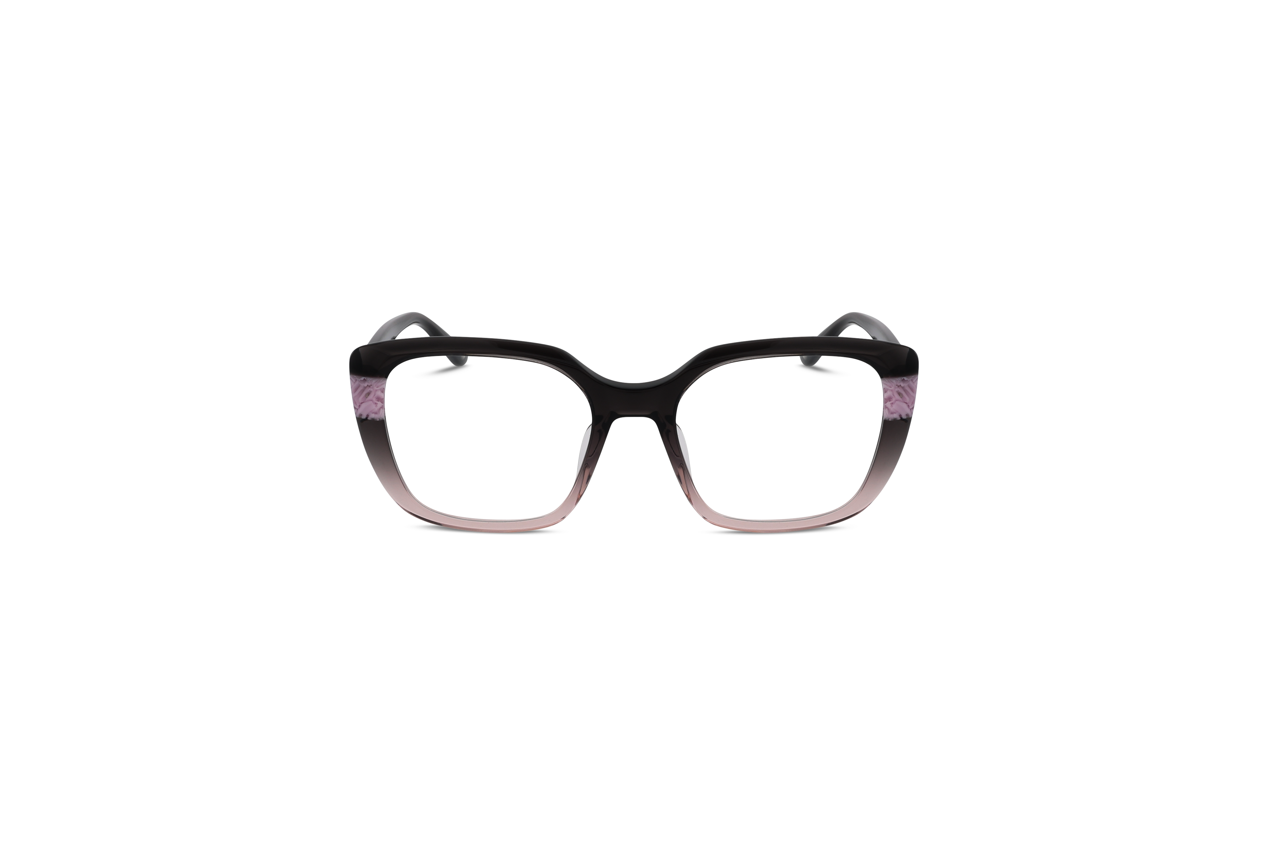 Die Brille KIND 4716950 V25 in Schwarz auf weißem Hintergrund in Frontalansicht.