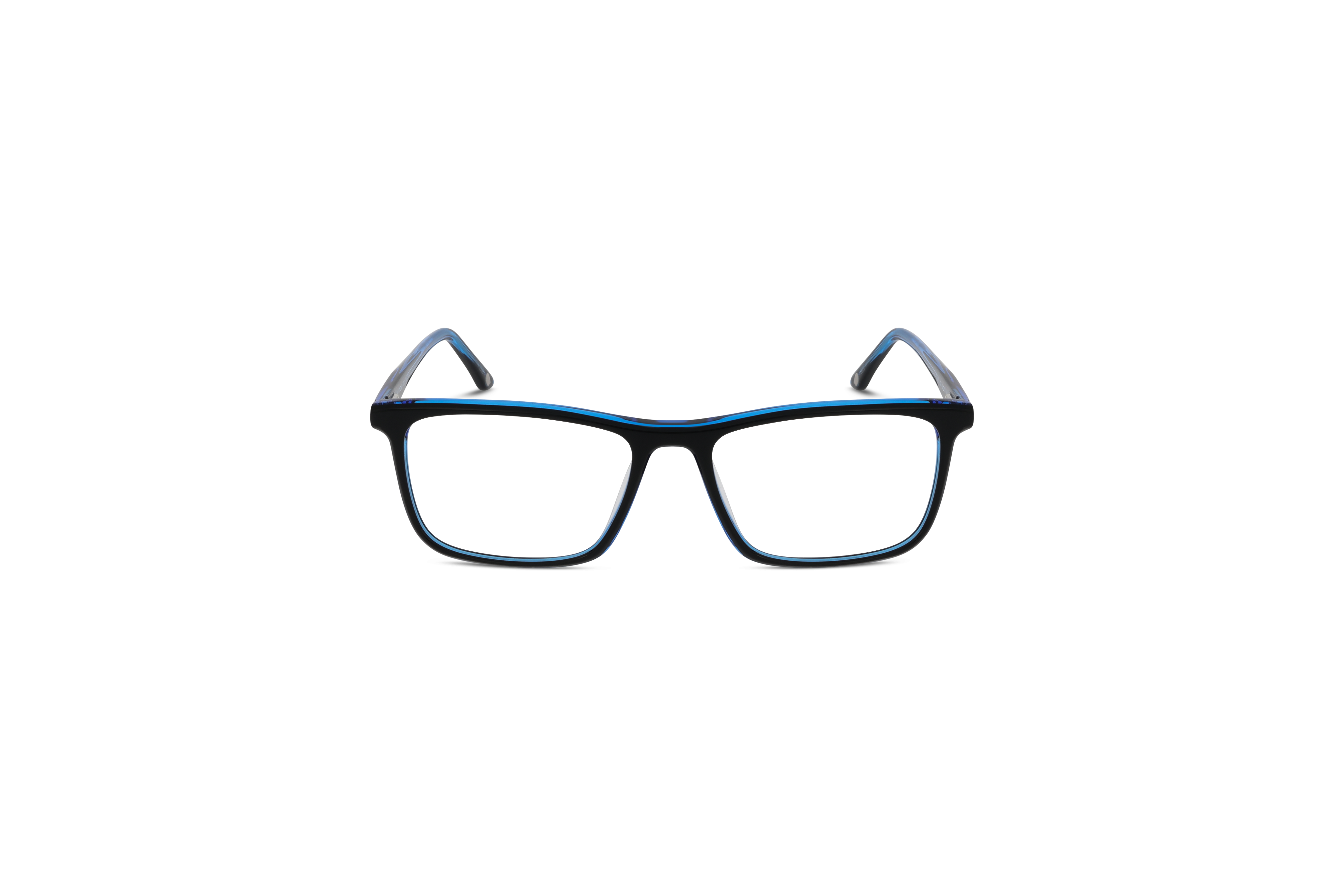 Die Brille KIND 4716601 V25 in Schwarz auf weißem Hintergrund in Frontalansicht.