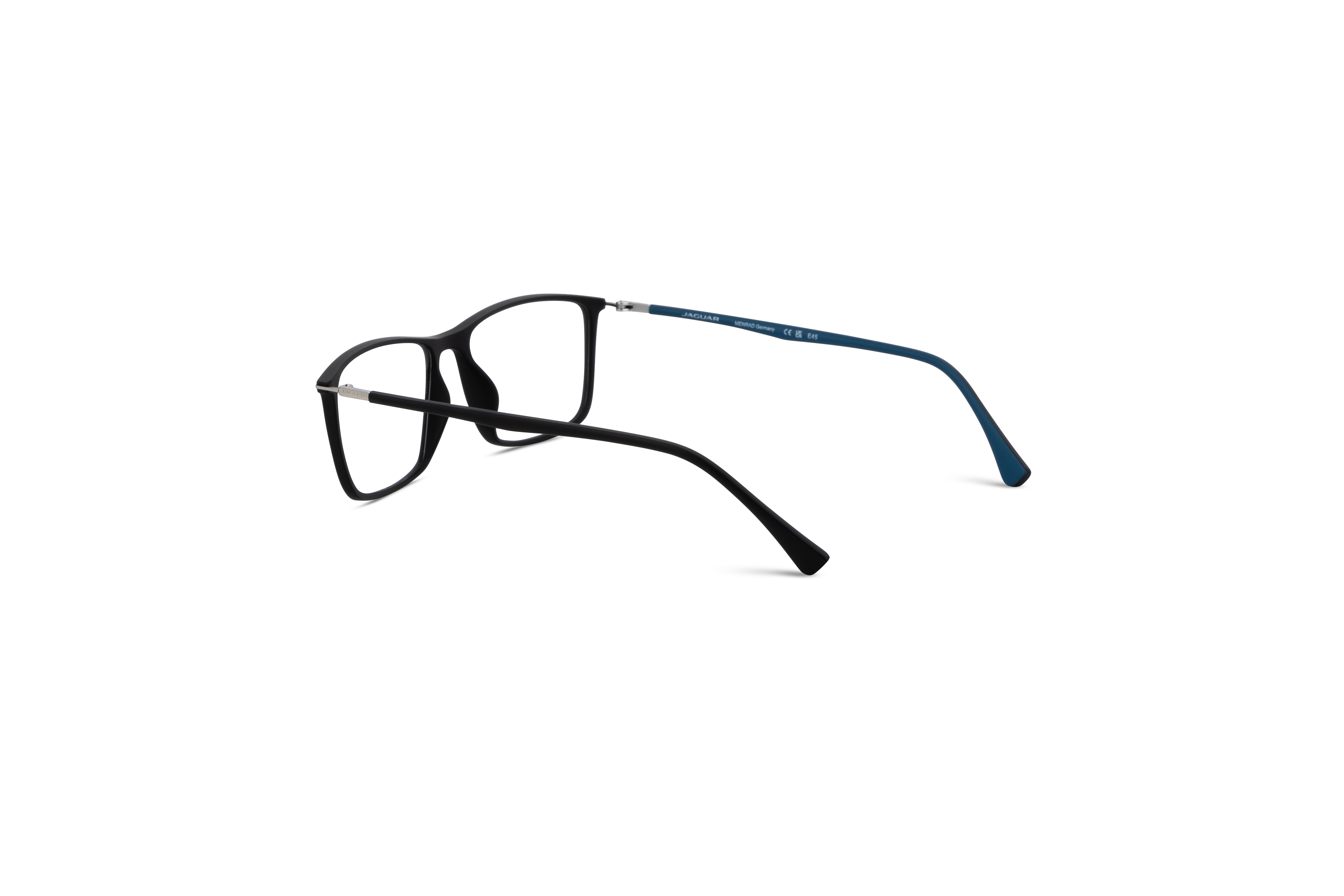 Die Brille Jaguar 36807 in Schwarz mit Innenansicht.