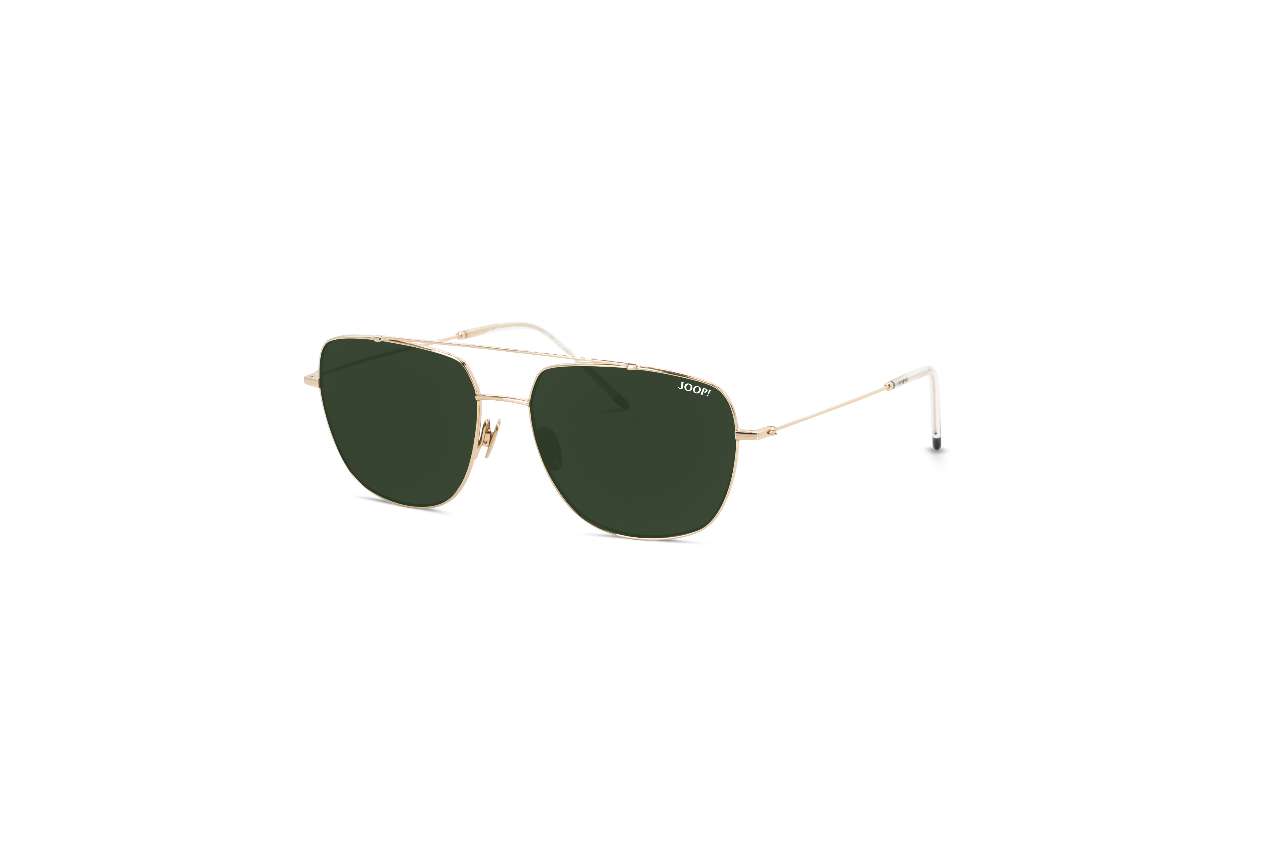 45° Ansicht der Sonnenbrille JOOP! 87361 in Gold auf weißem Hintergrund.
