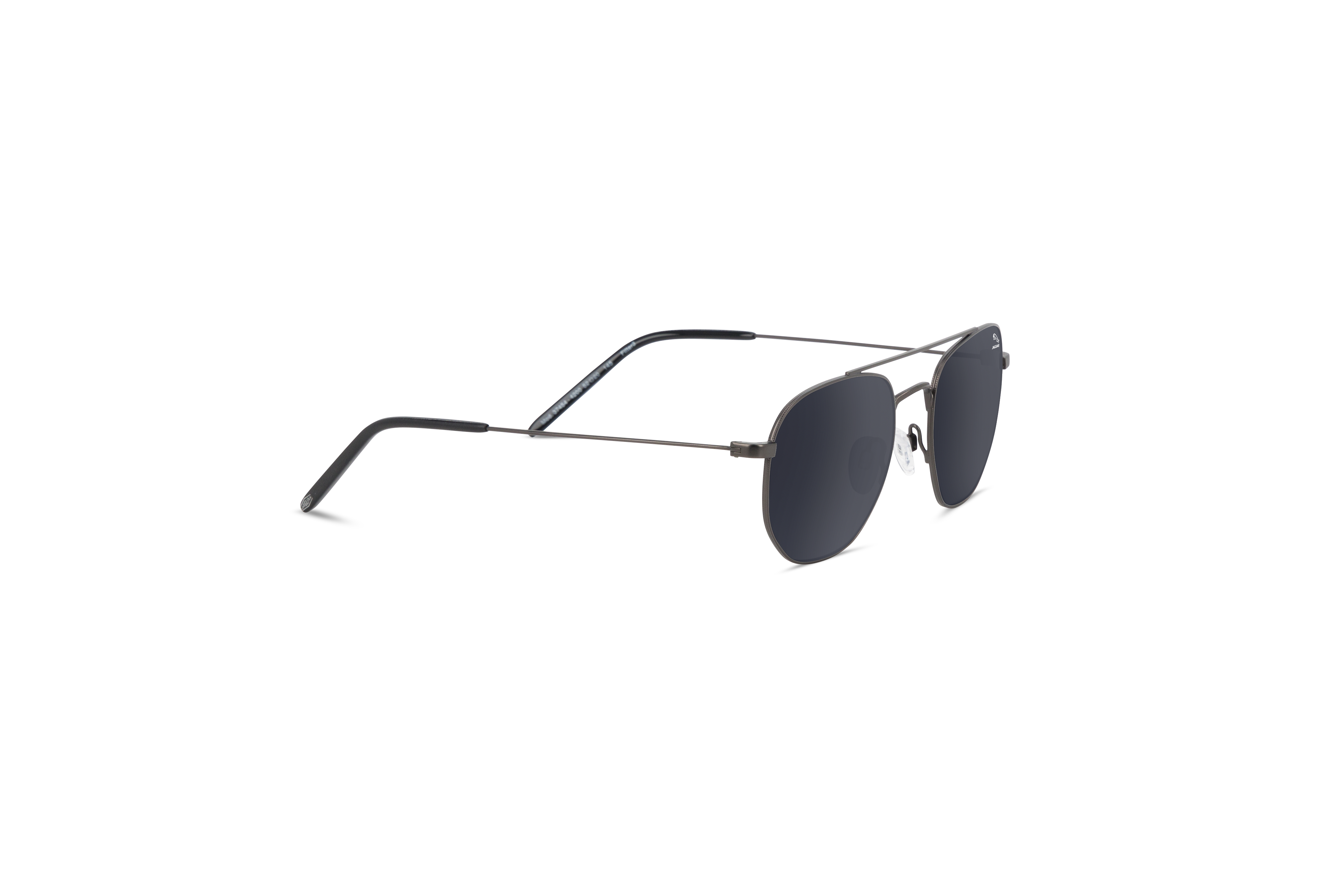 Die Sonnenbrille Jaguar 37454 in Grau mit Seitenansicht.