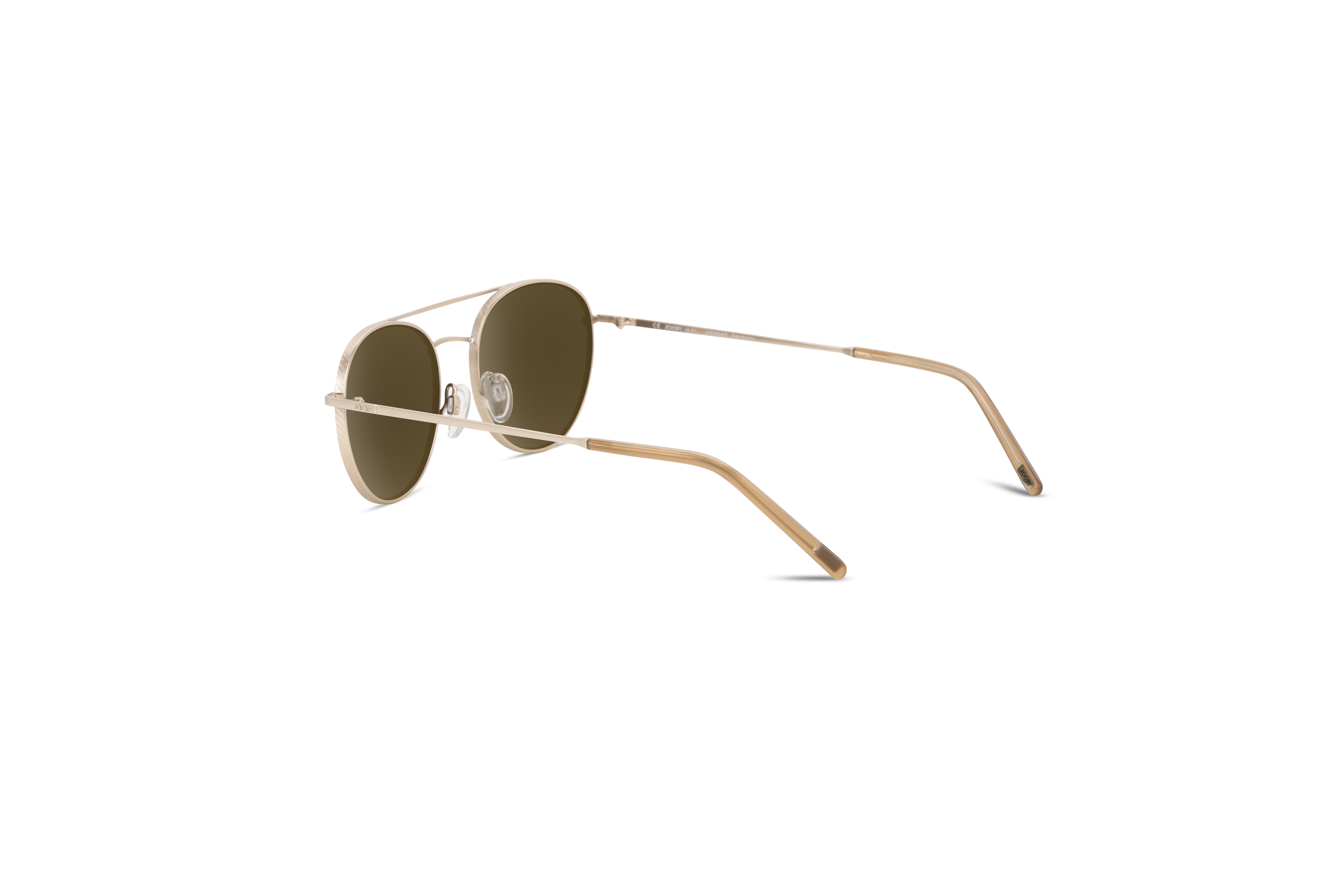 Die Sonnenbrille JOOP! 87374 in Gold mit Innenansicht.