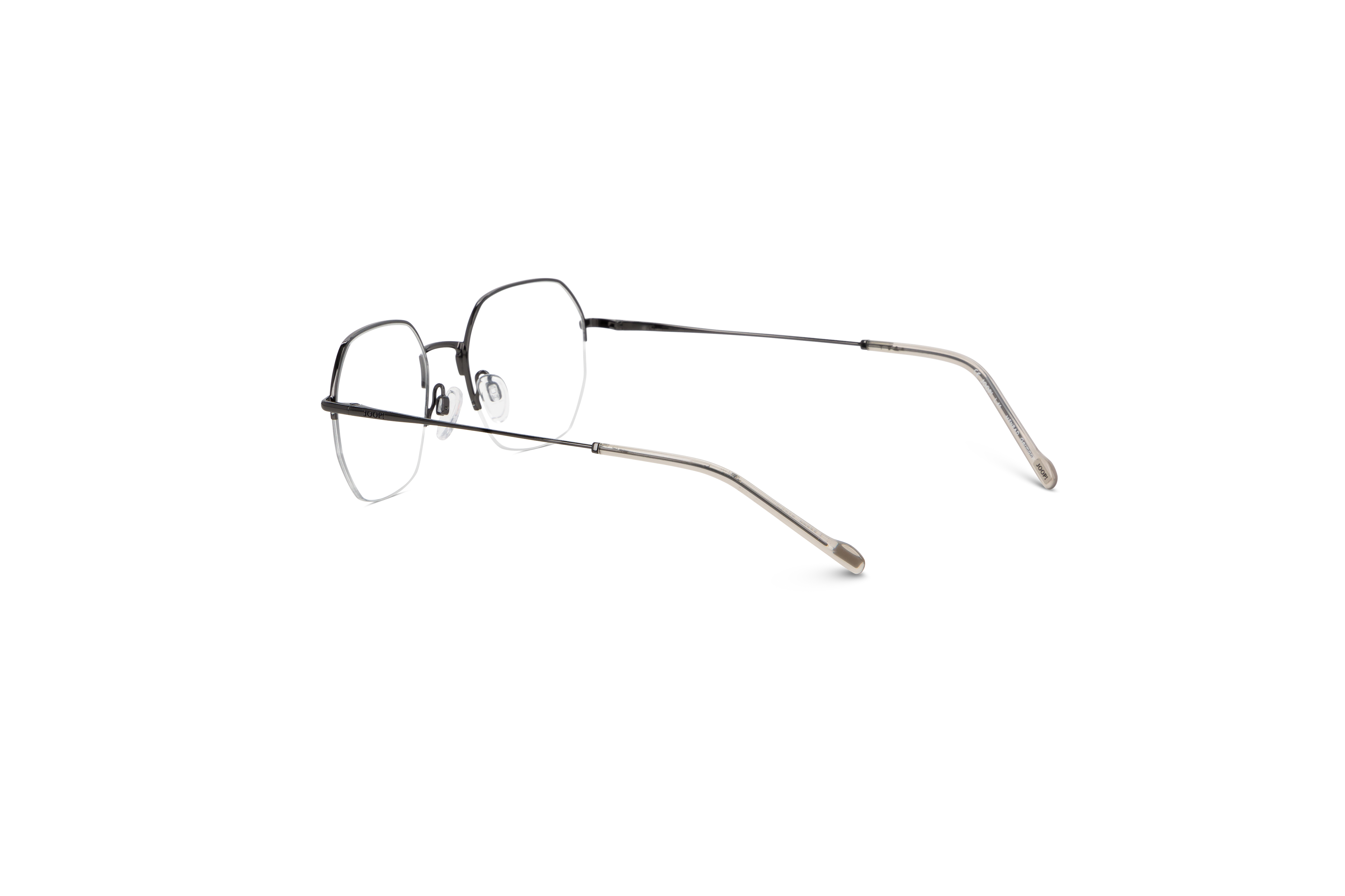 Die Brille JOOP! 83277 in Grau mit Innenansicht.