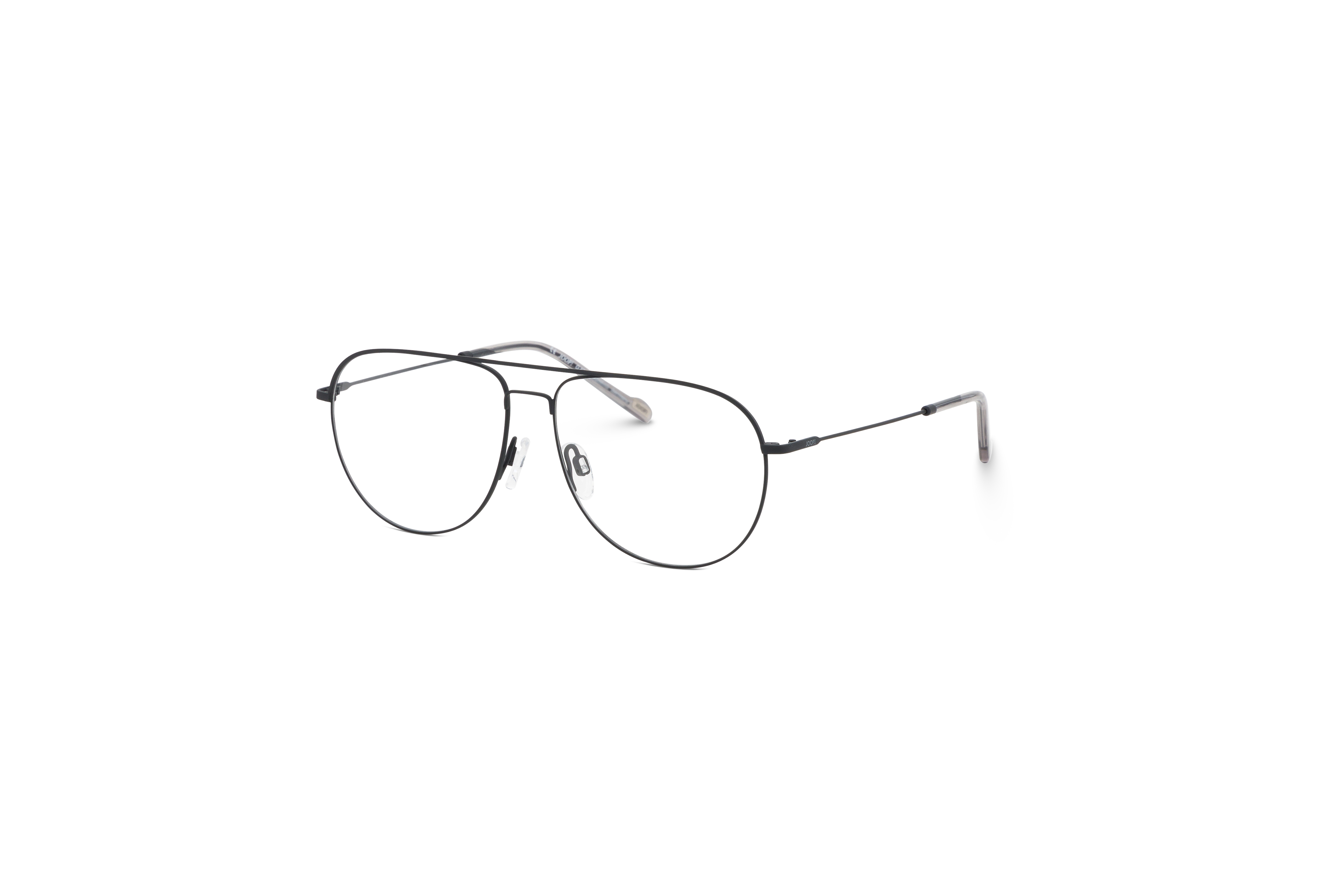 45° Ansicht der Brille JOOP! 83281 in Metallisch auf weißem Hintergrund.