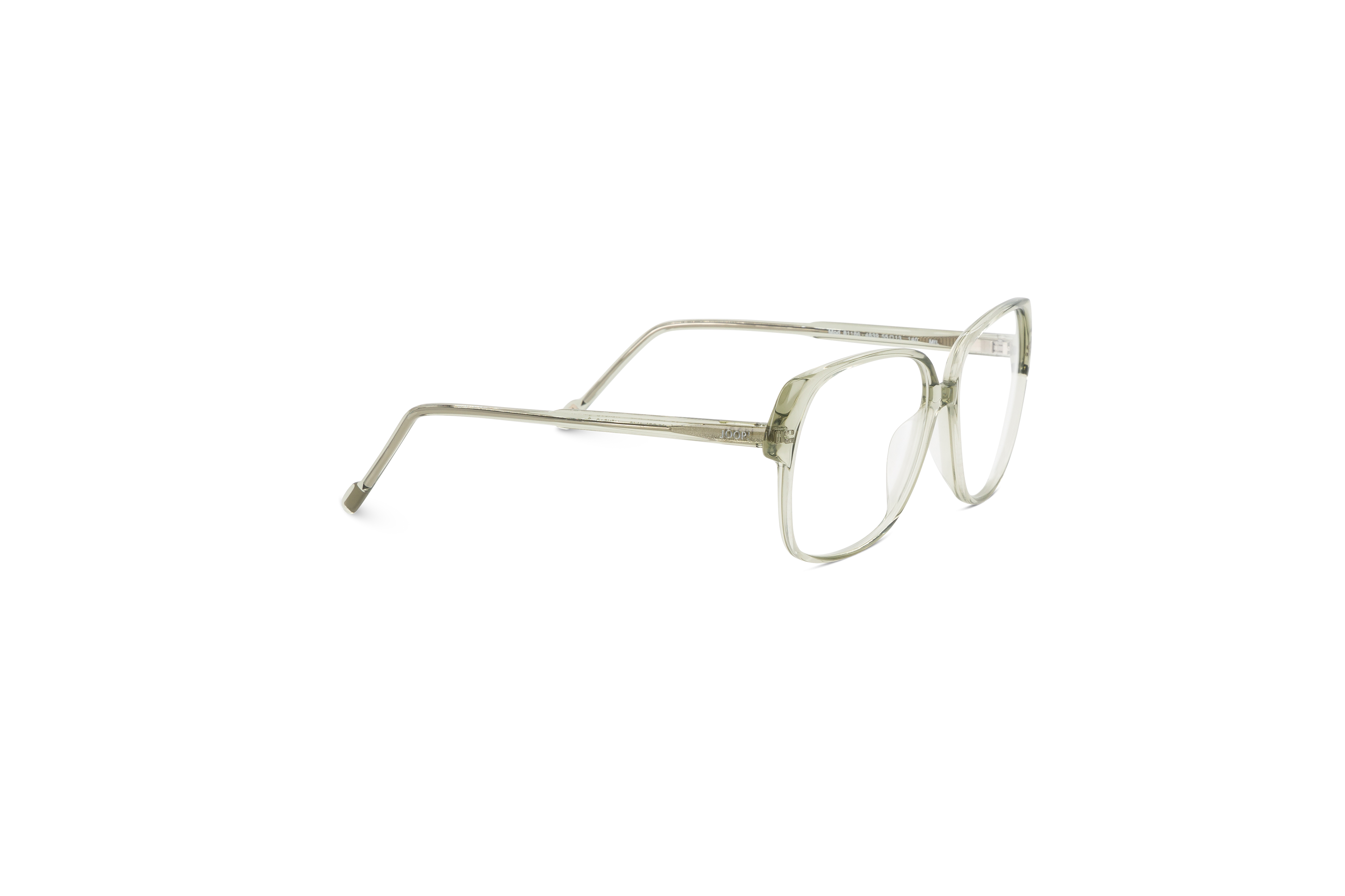 Die Brille JOOP! 81186 in Grün mit Seitenansicht.