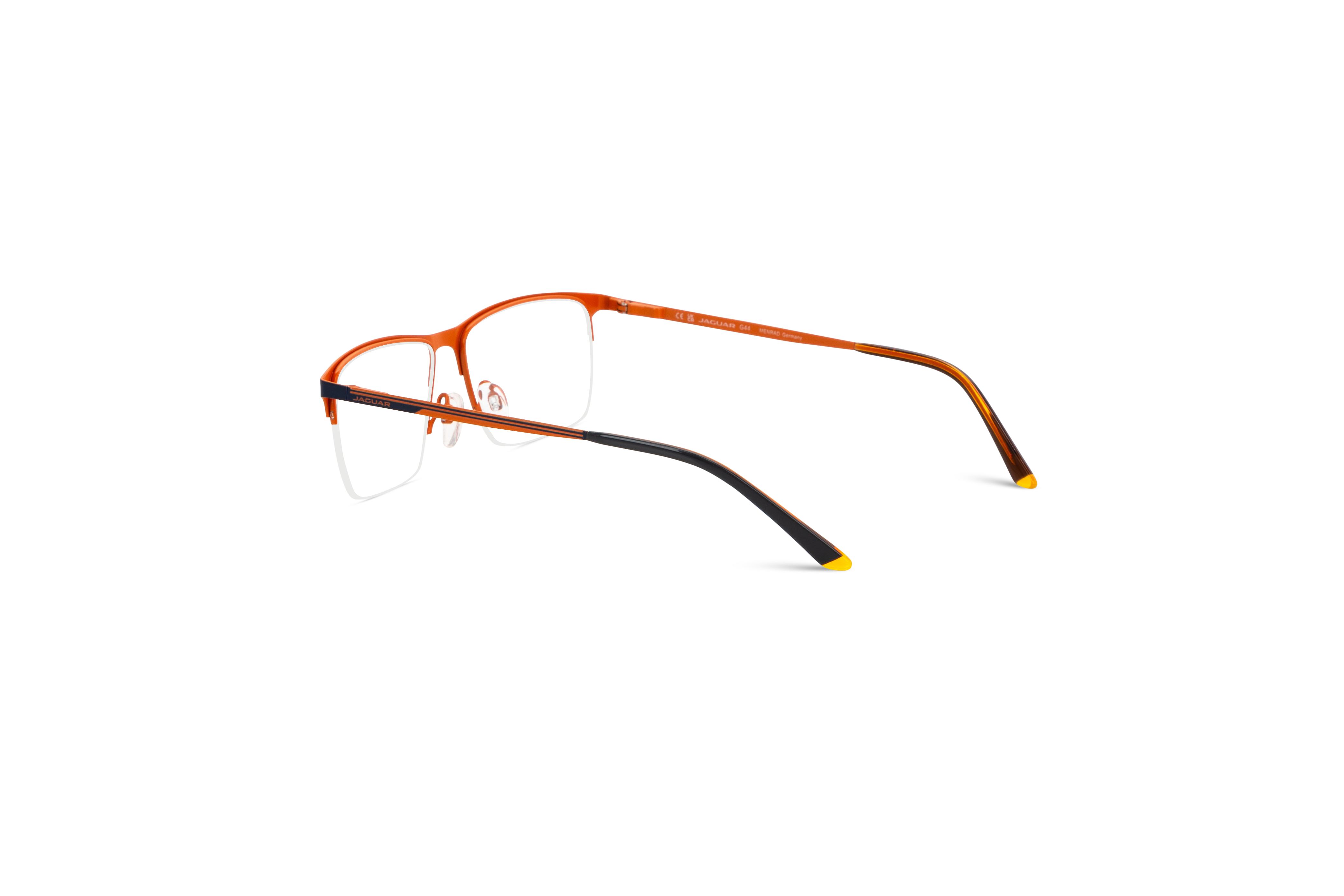 Die Brille Jaguar 33619 in Schwarz mit Innenansicht.