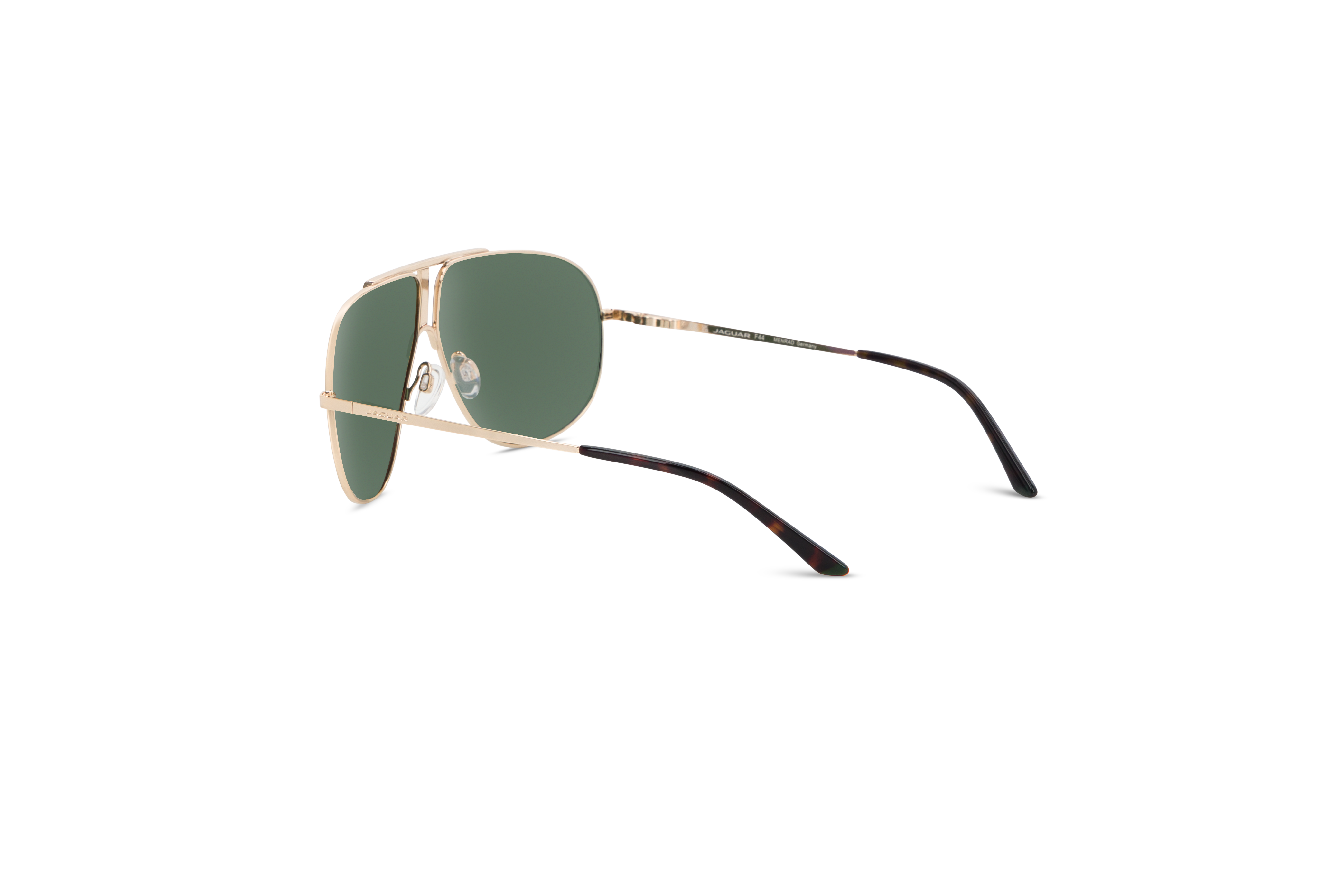 Die Sonnenbrille Jaguar 37502 in Braun mit Innenansicht.