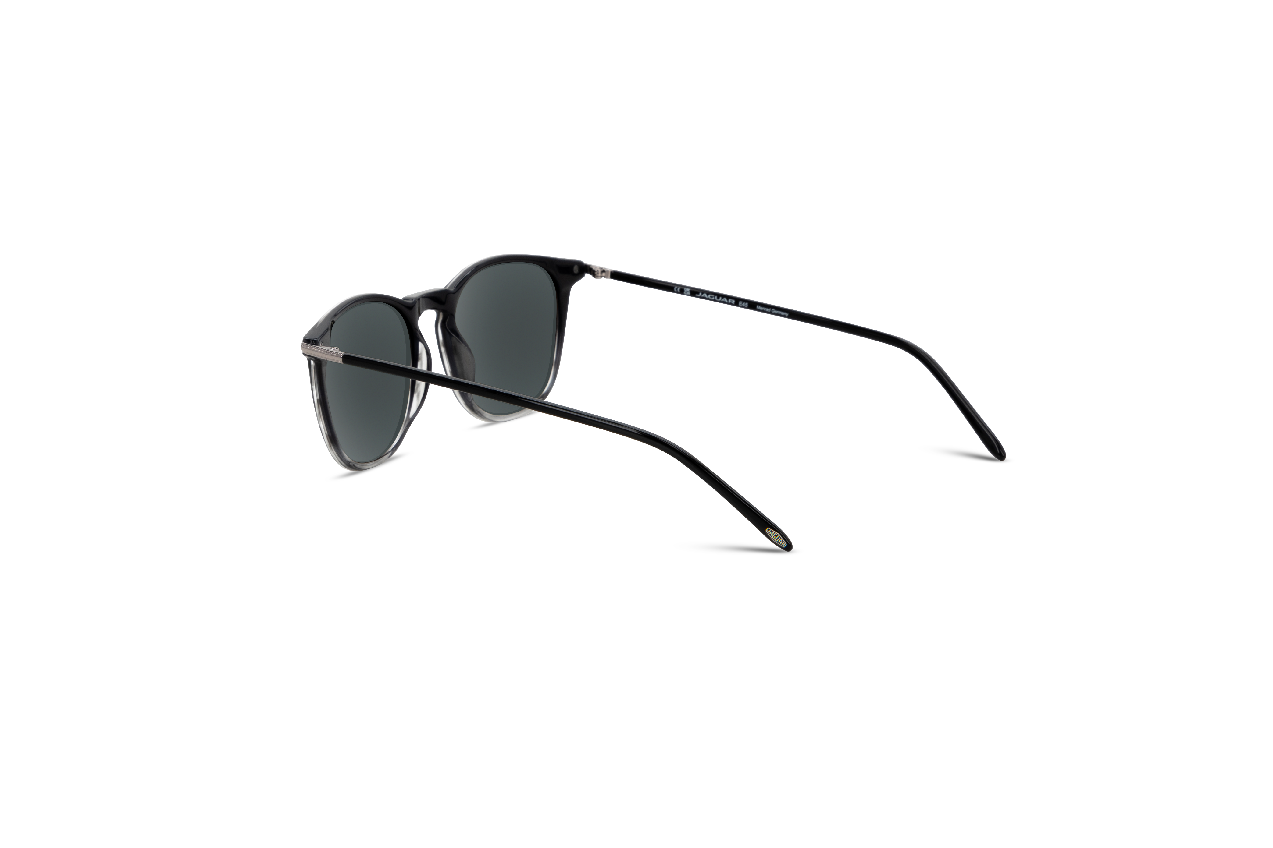 Die Sonnenbrille Jaguar 37279 in Schwarz mit Innenansicht.