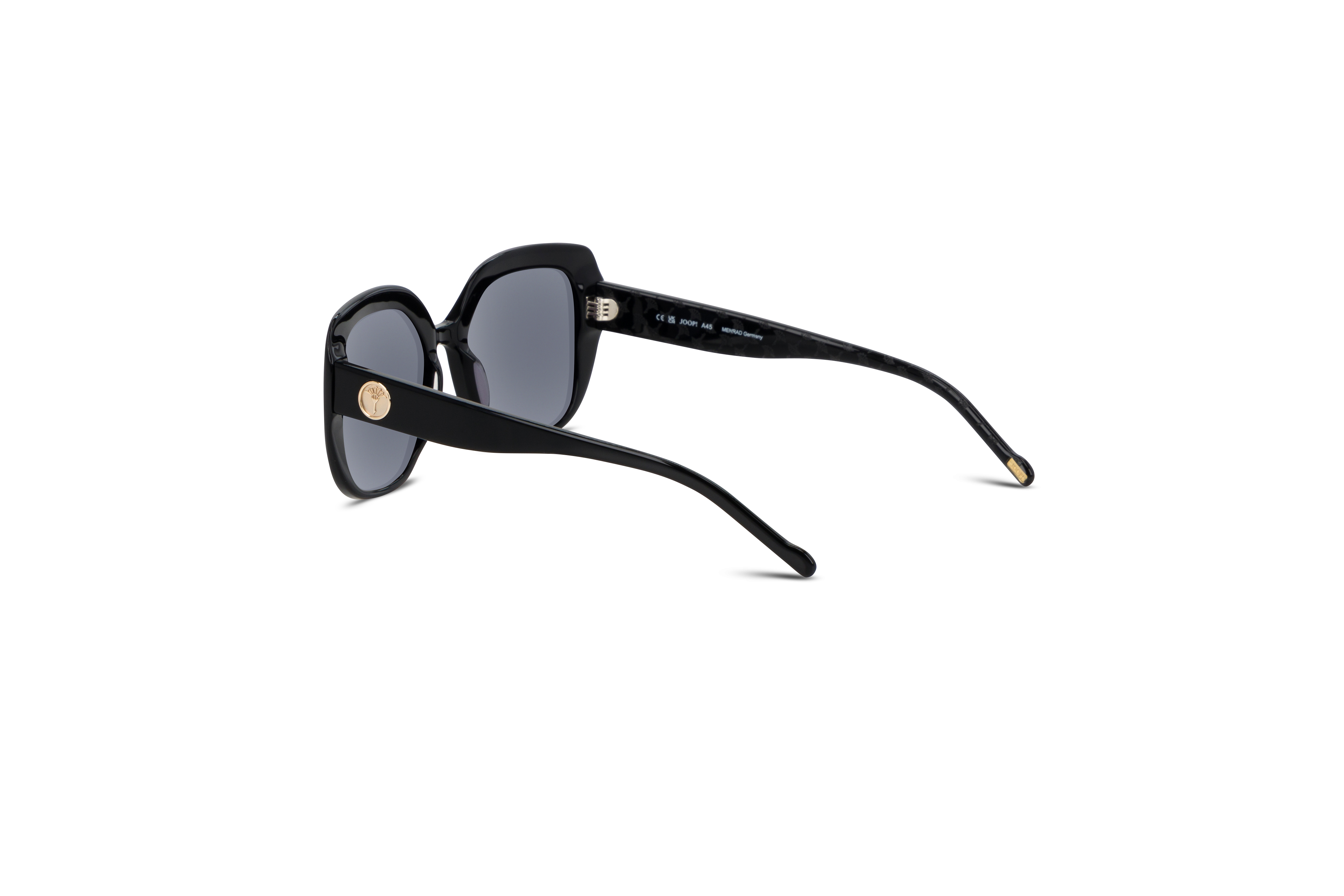 Die Sonnenbrille JOOP! 87256 in Schwarz mit Innenansicht.