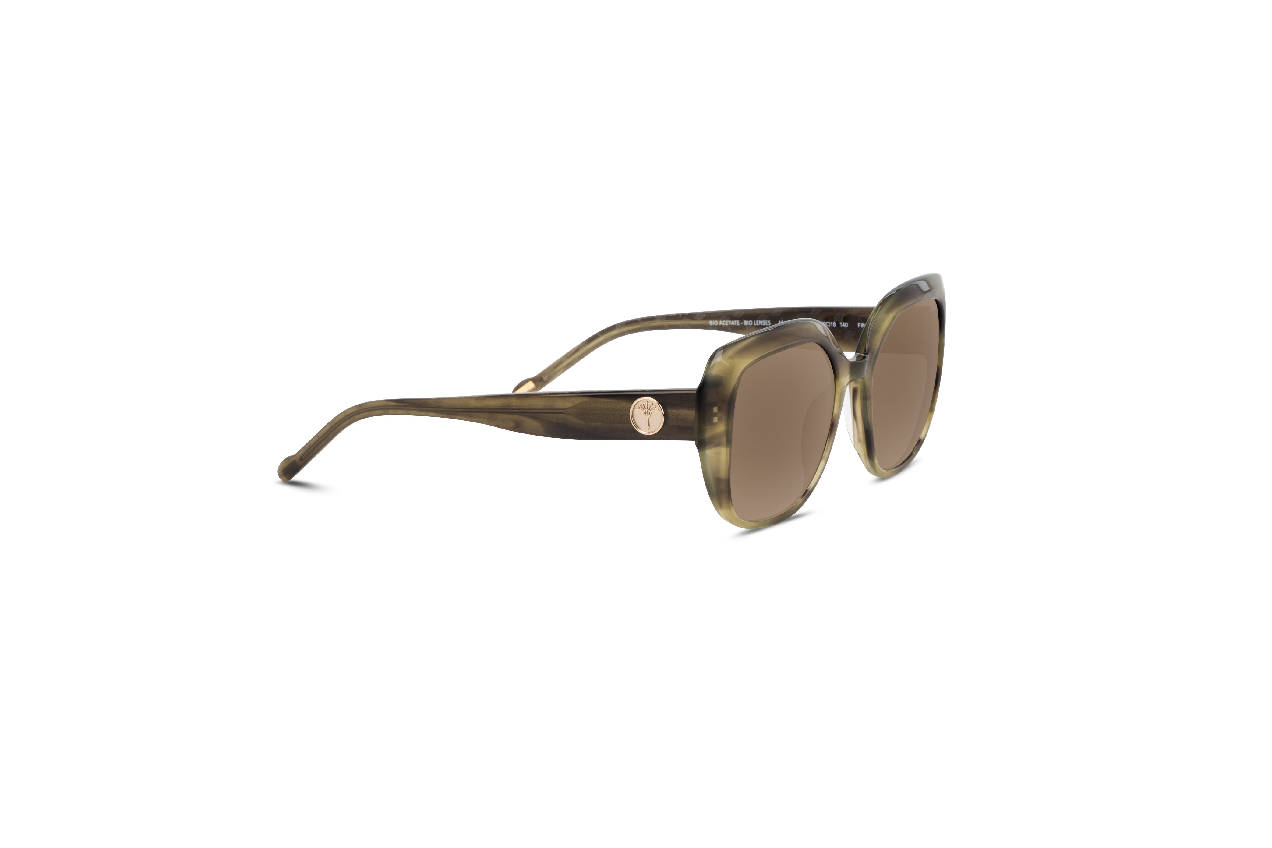 Die Sonnenbrille JOOP! 87256 in Braun mit Seitenansicht.