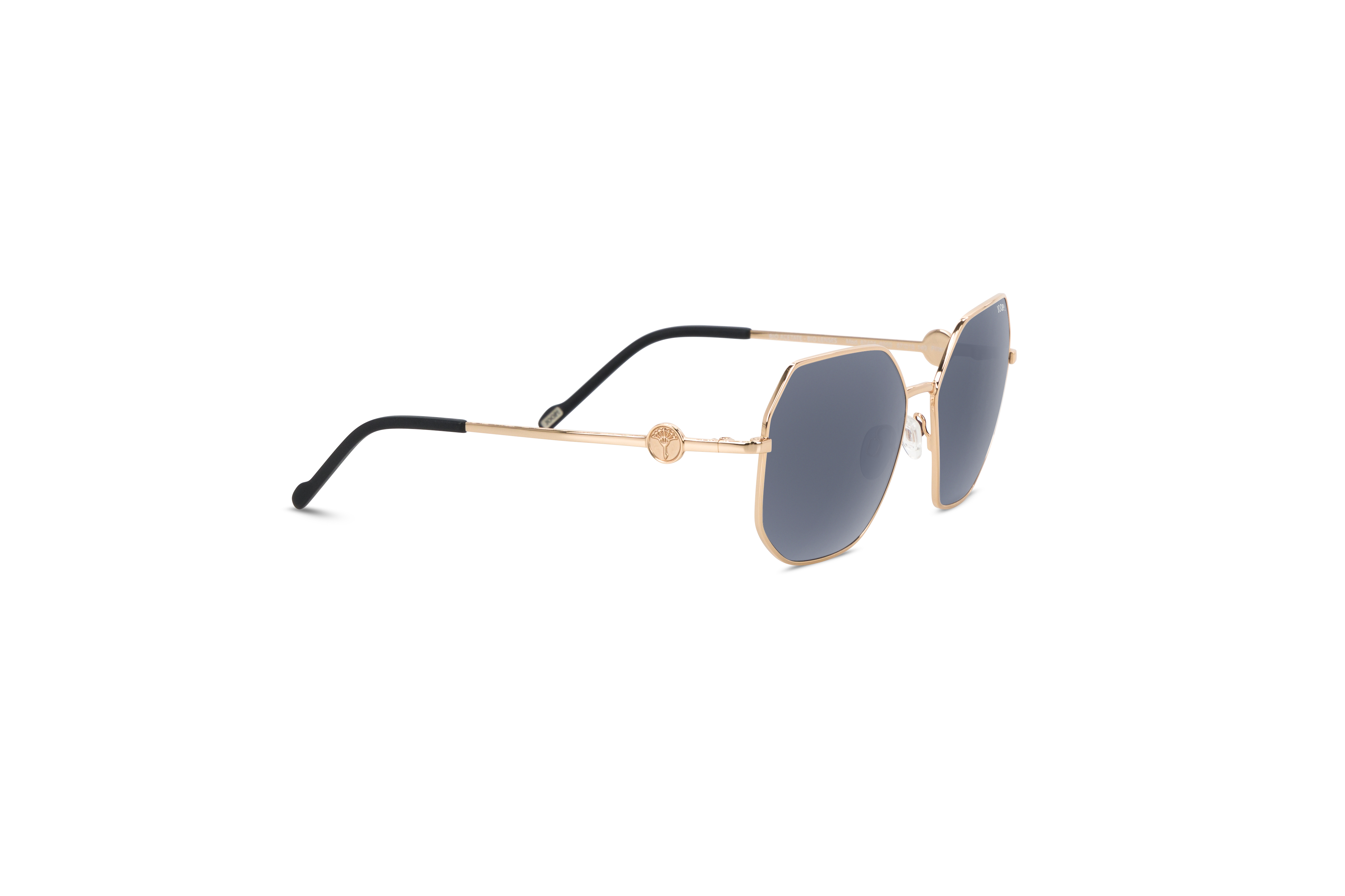 Die Sonnenbrille JOOP! 87404 in Gold mit Seitenansicht.
