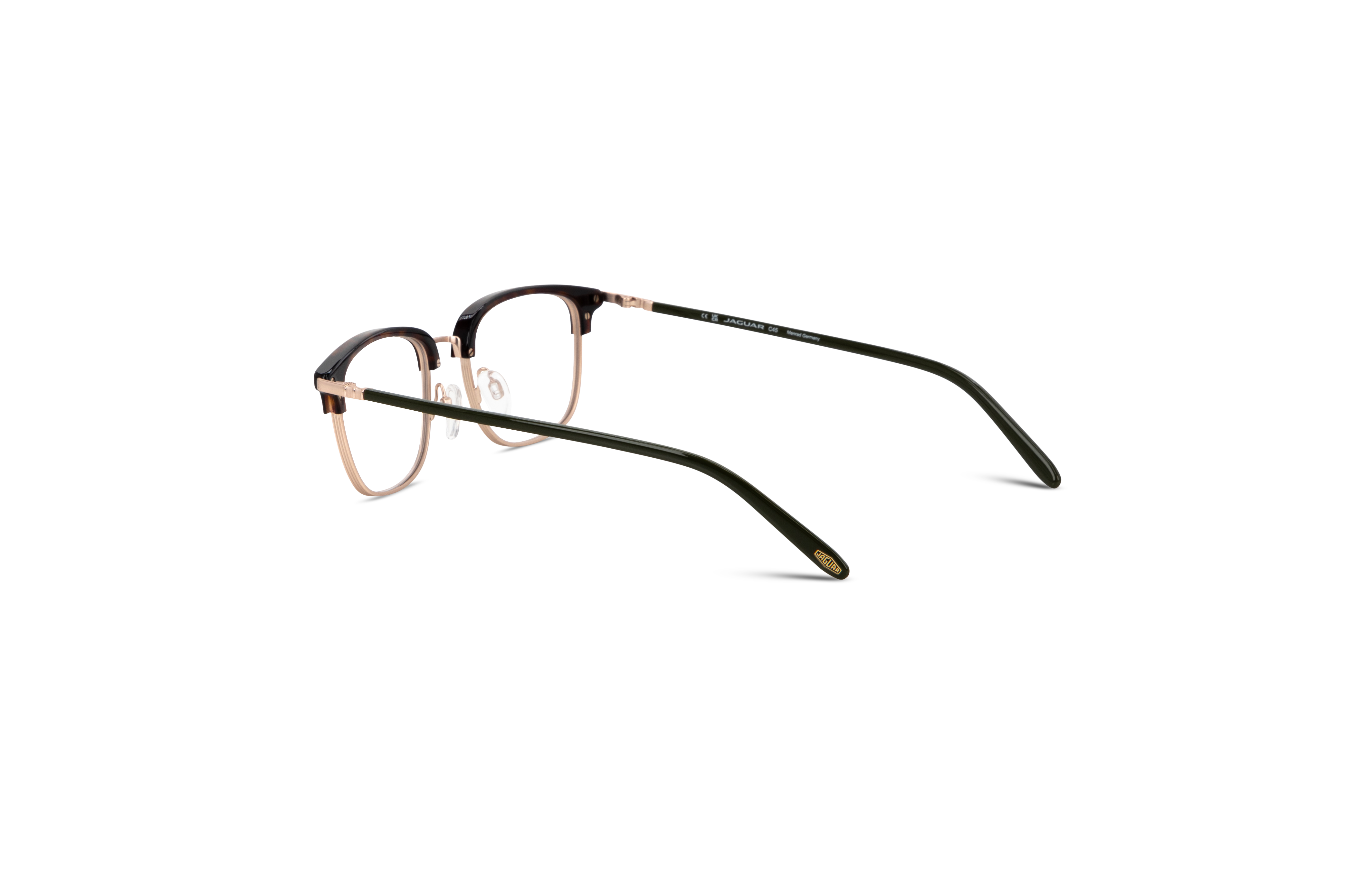 Die Brille Jaguar 33722 in Havanna mit Innenansicht.
