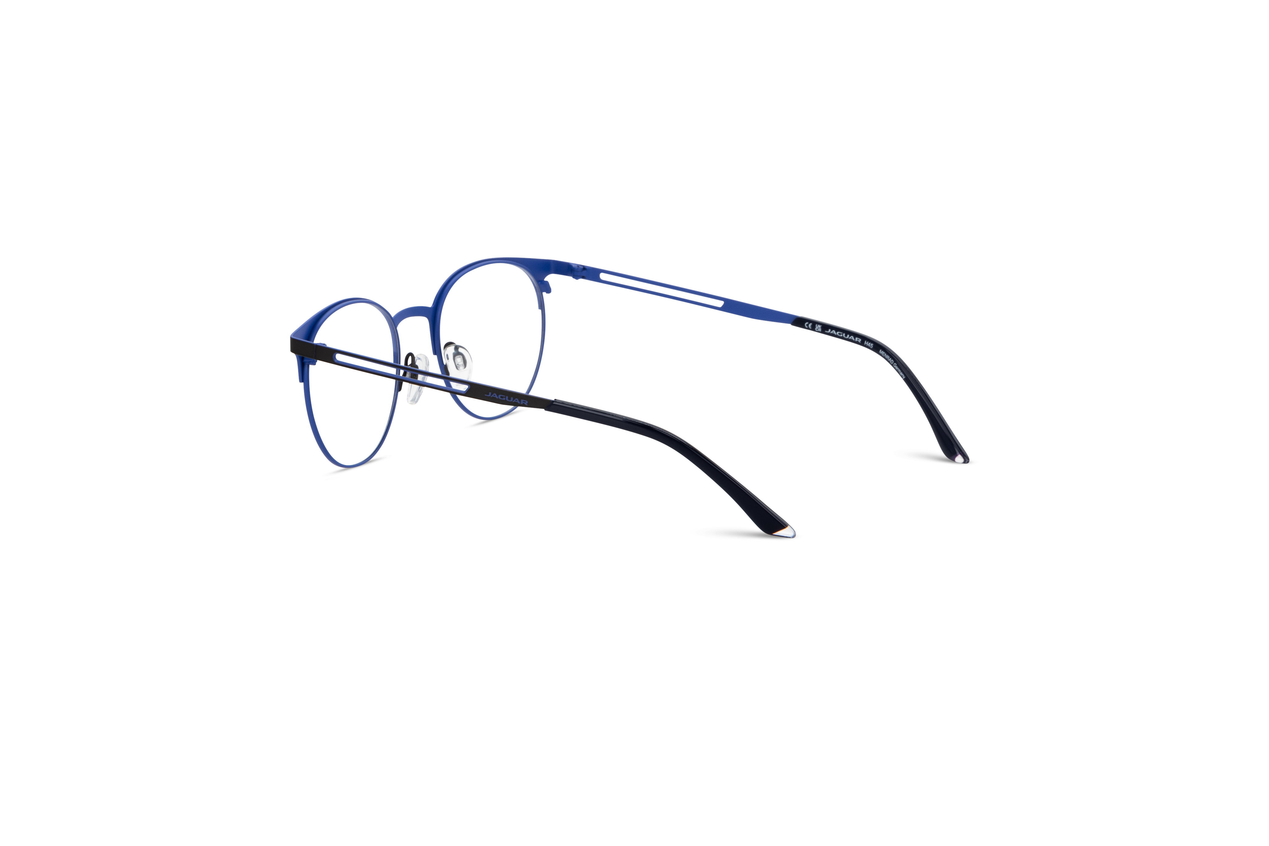 Die Brille Jaguar 33628 in Schwarz mit Innenansicht.