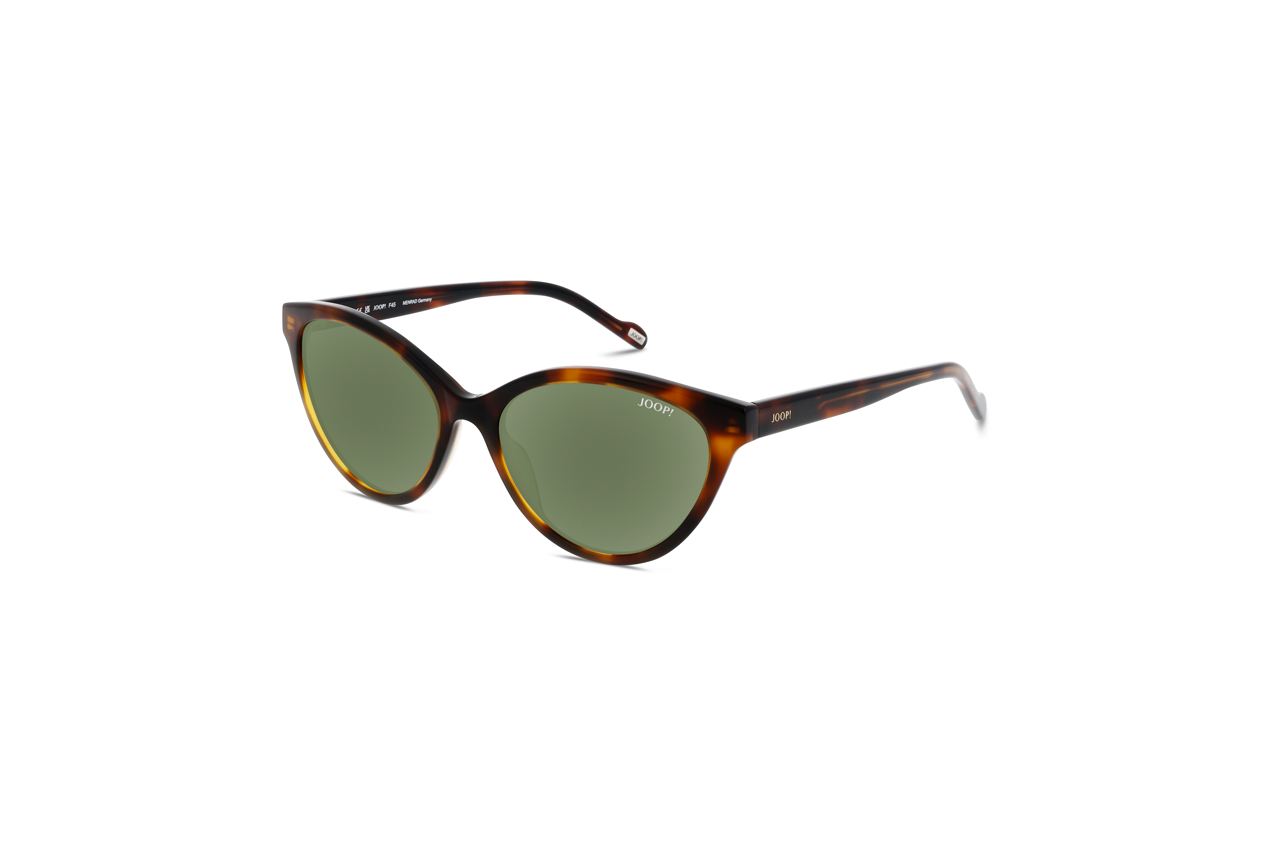 45° Ansicht der Sonnenbrille JOOP! 87108 in Havanna auf weißem Hintergrund.