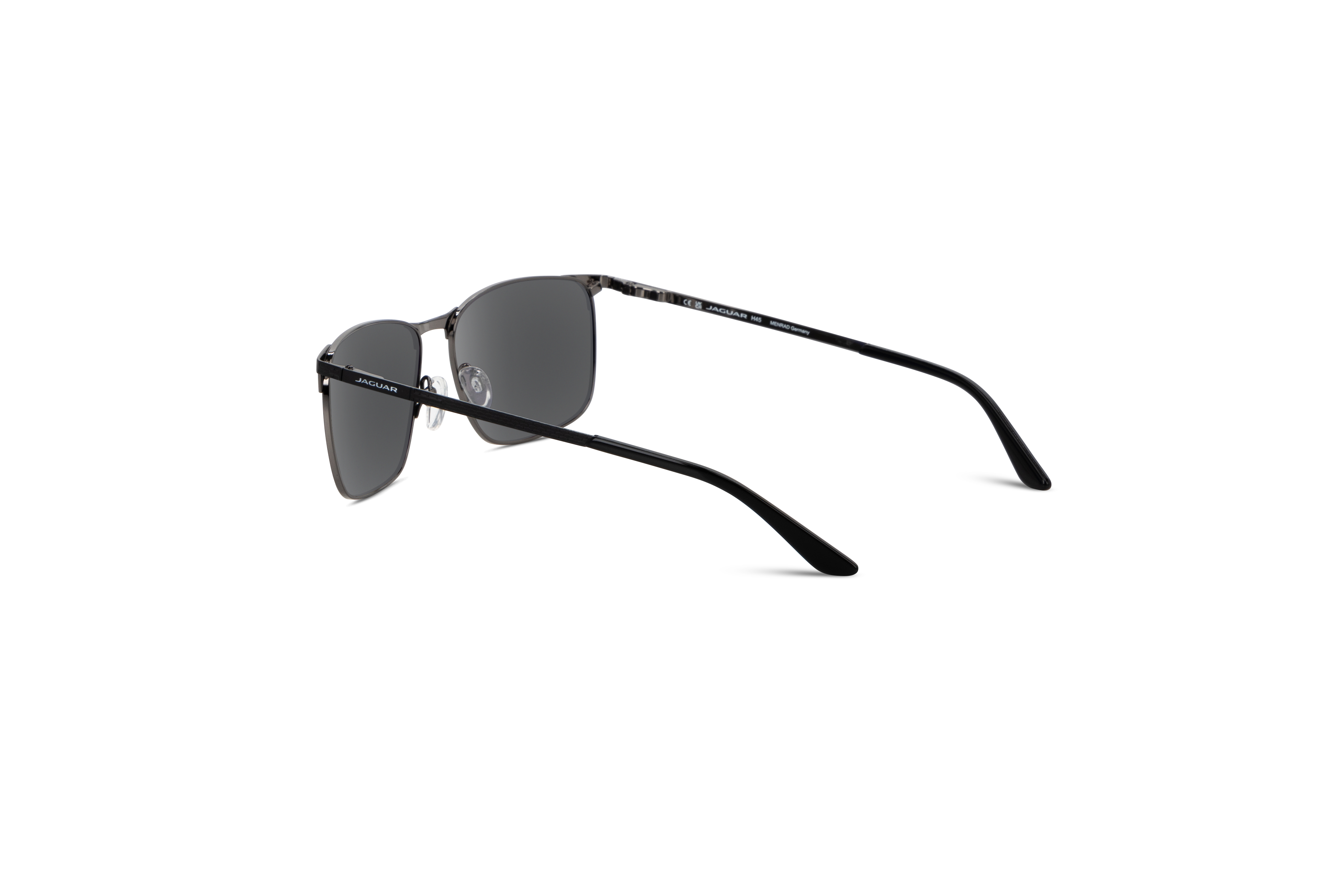 Die Sonnenbrille Jaguar 37369 in Schwarz mit Innenansicht.