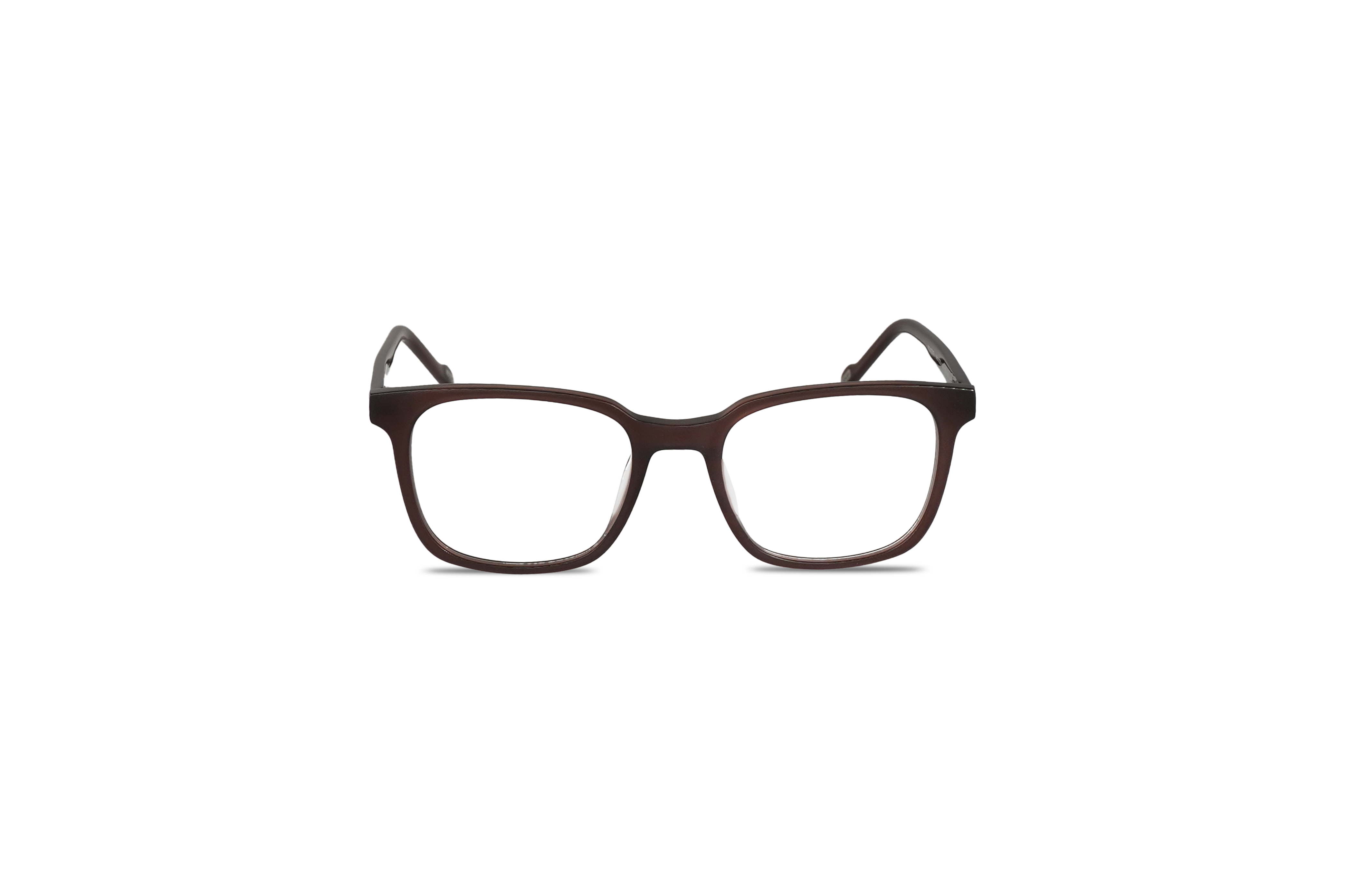 Die Brille JOOP! JOOP! 81225 in Braun auf weißem Hintergrund in Frontalansicht.