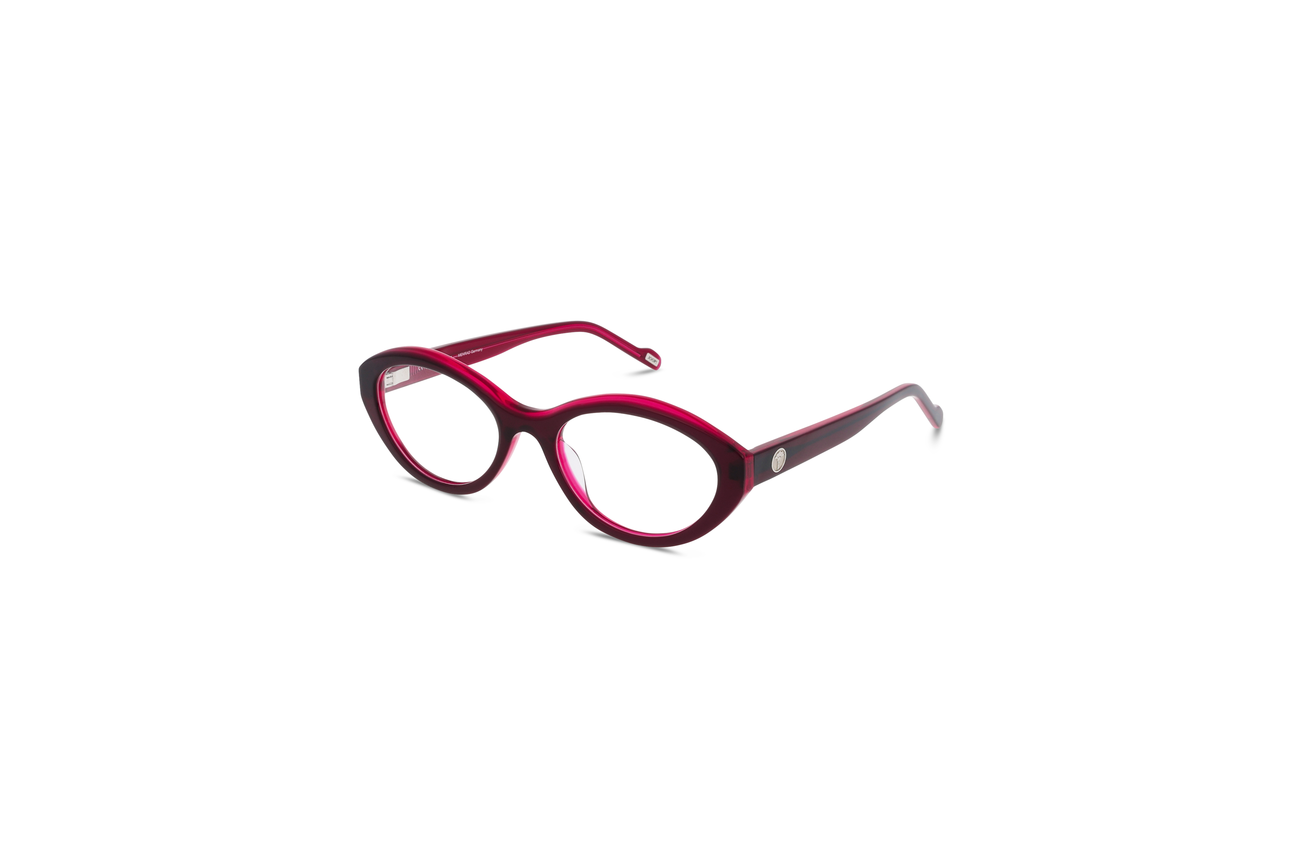 45° Ansicht der Brille JOOP! 81232 in Pink auf weißem Hintergrund.
